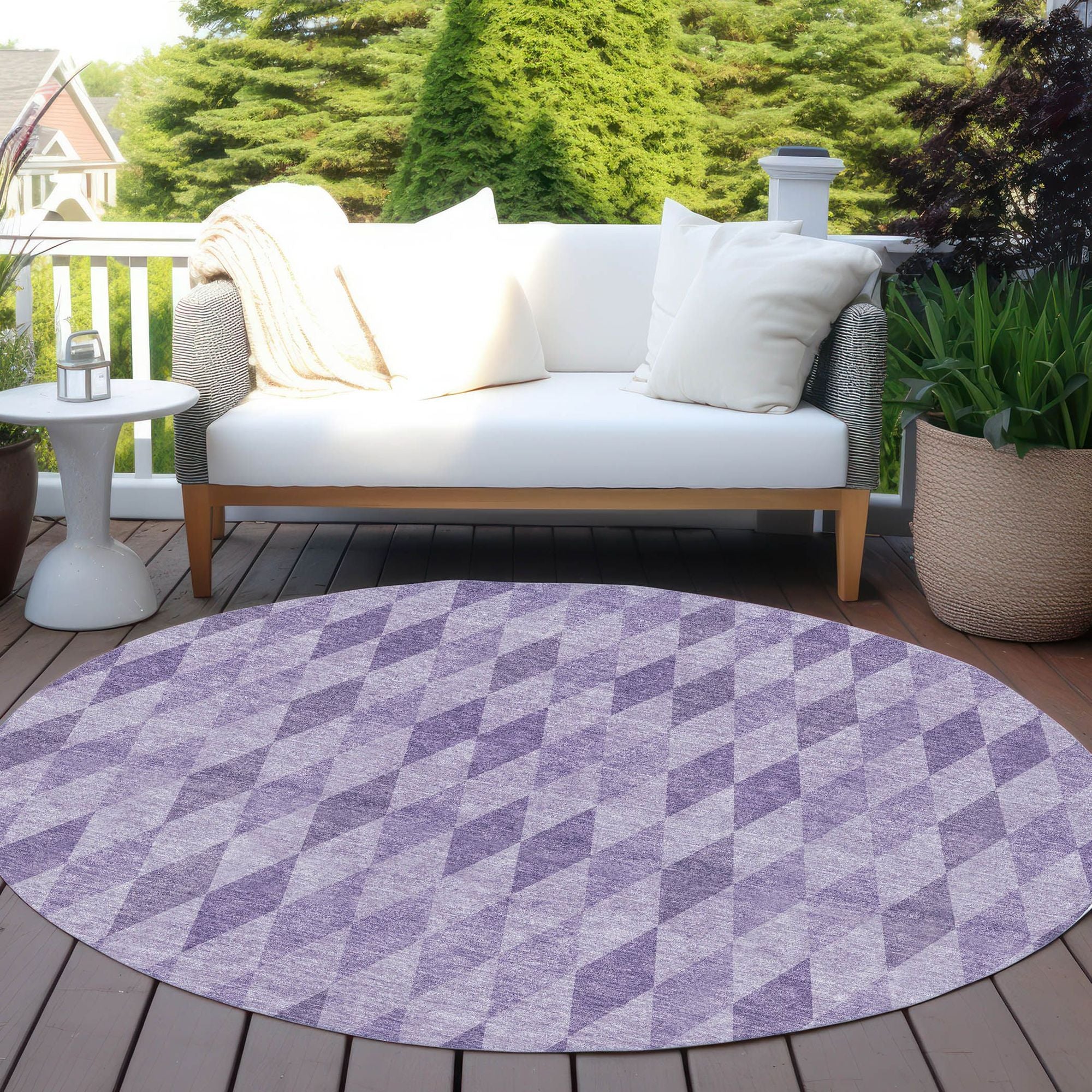 Machine Made ACN561 Purple  Rugs #color_purple 