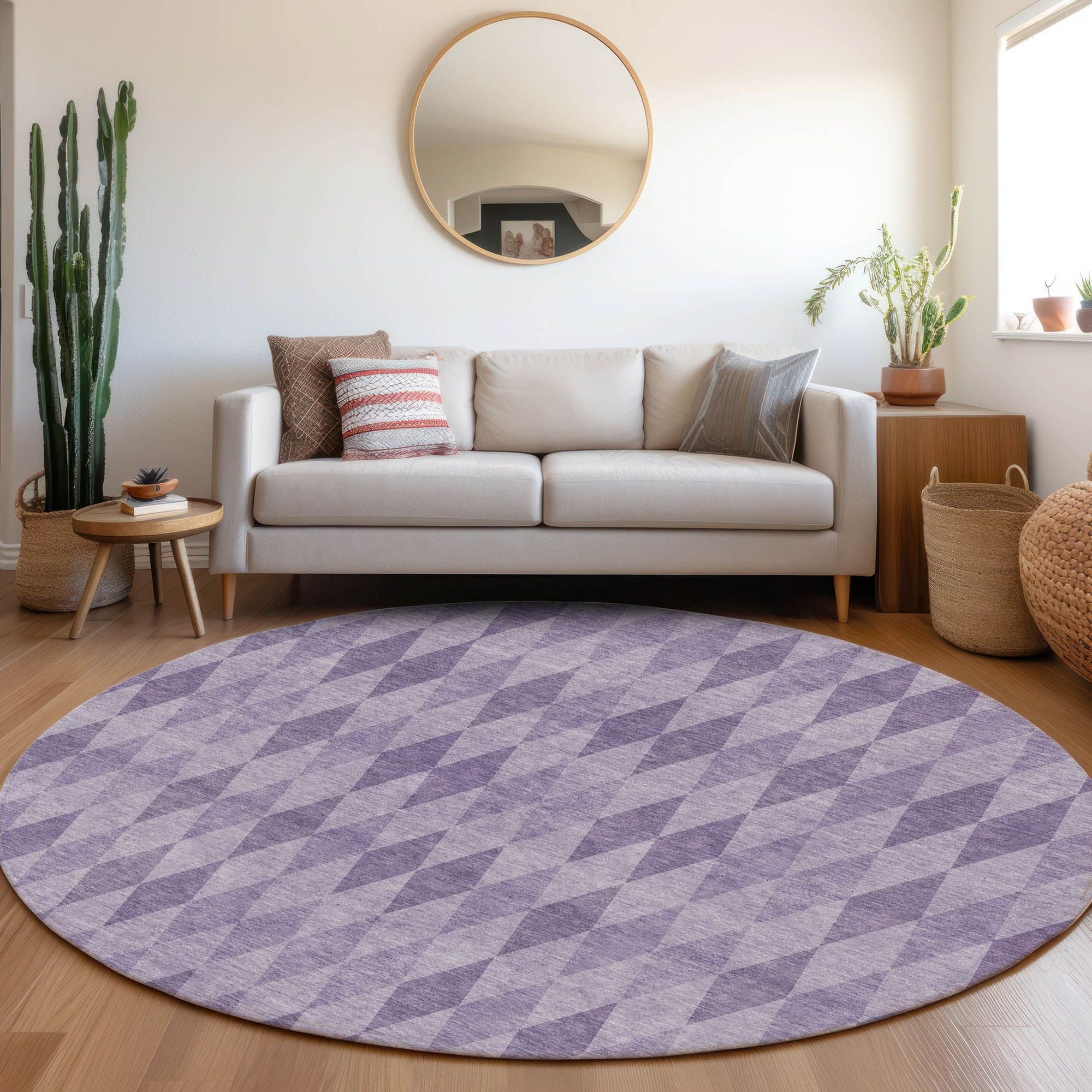 Machine Made ACN561 Purple  Rugs #color_purple 