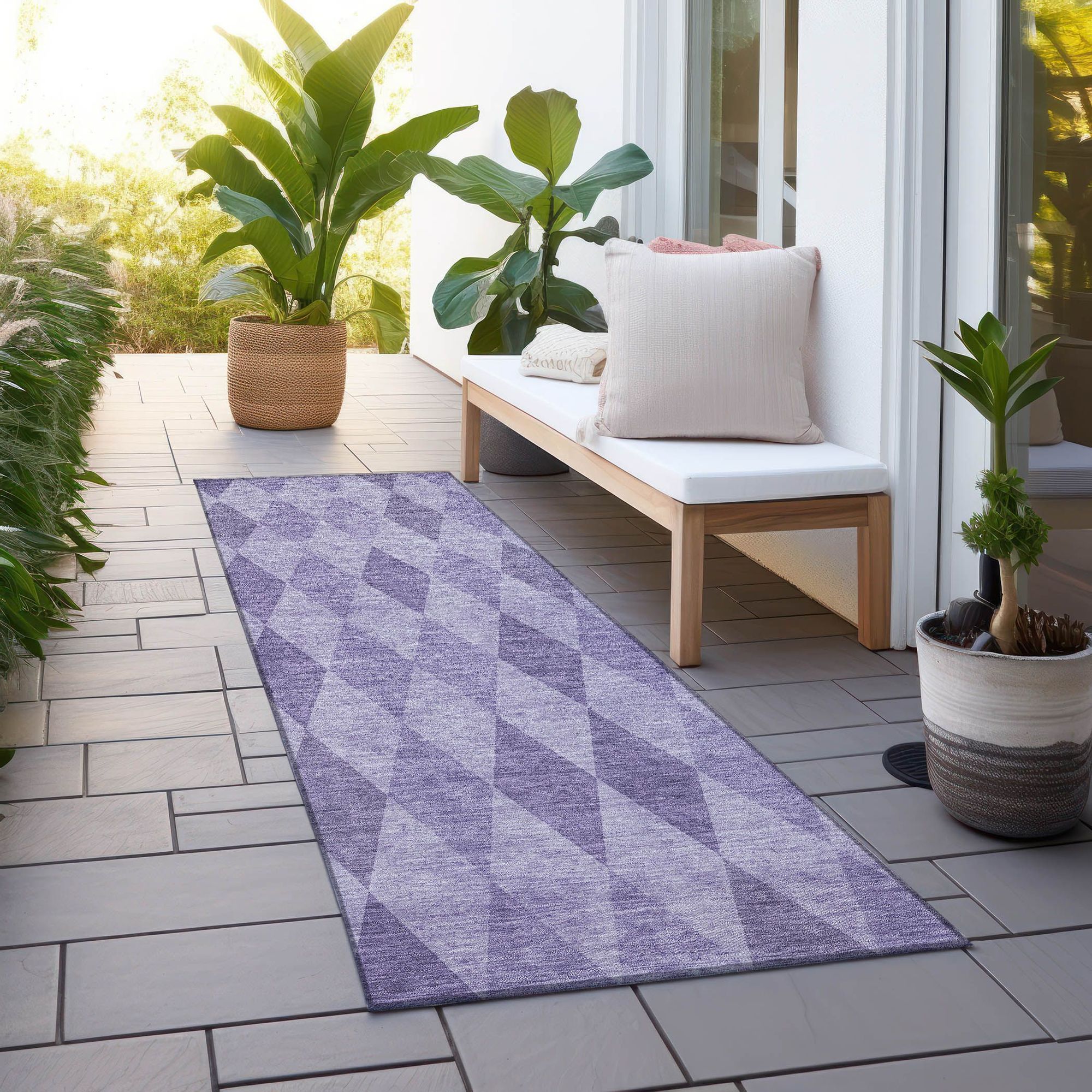 Machine Made ACN561 Purple  Rugs #color_purple 