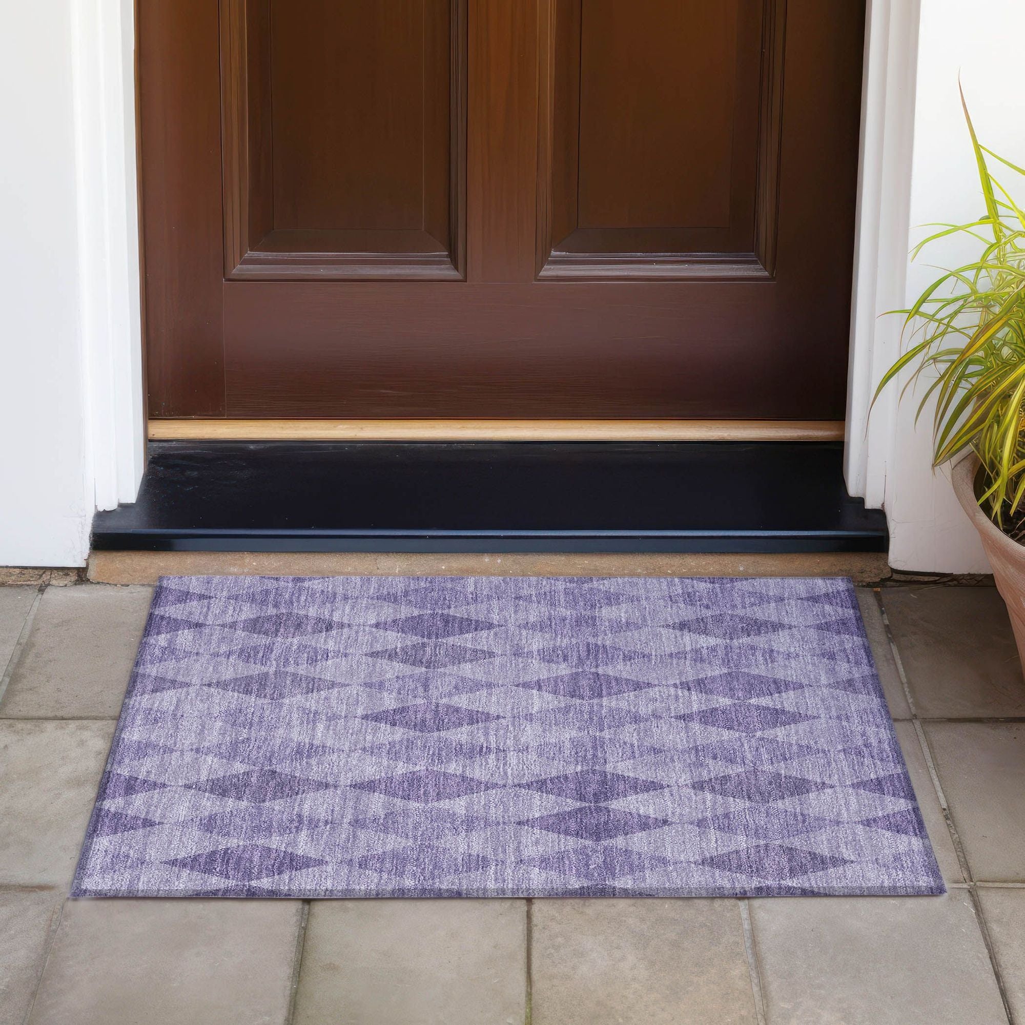 Machine Made ACN561 Purple  Rugs #color_purple 