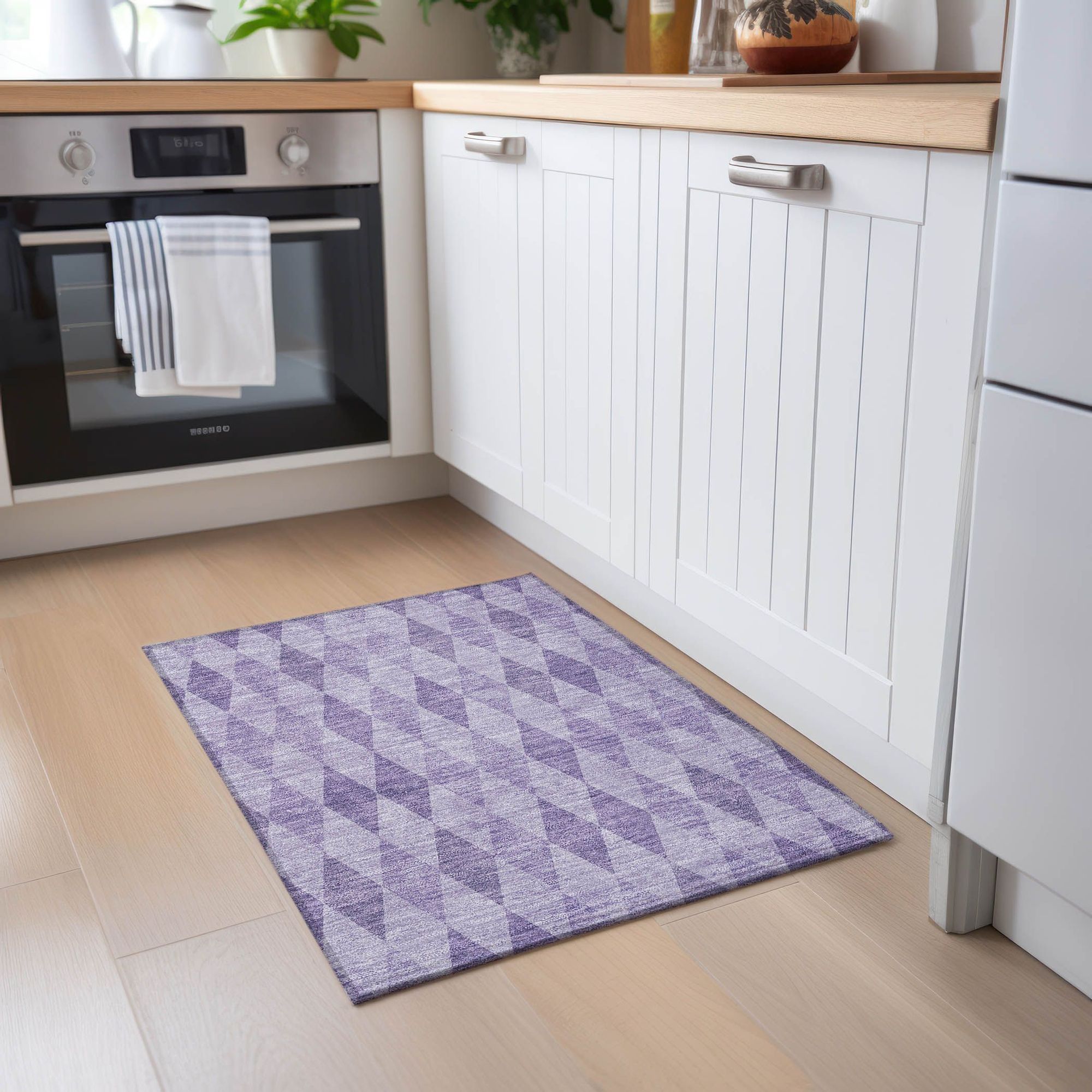 Machine Made ACN561 Purple  Rugs #color_purple 