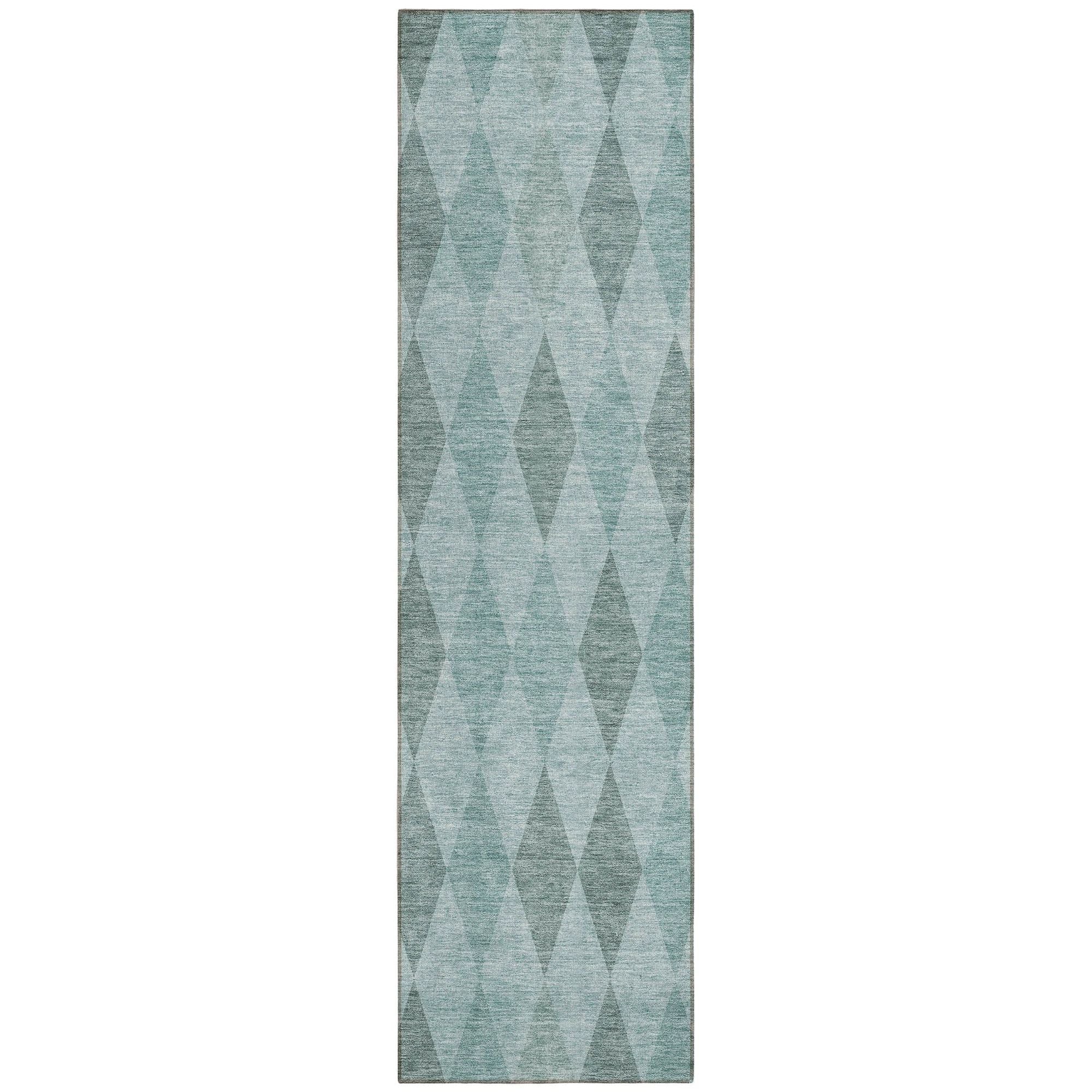 Machine Made ACN561 Teal  Rugs #color_teal 