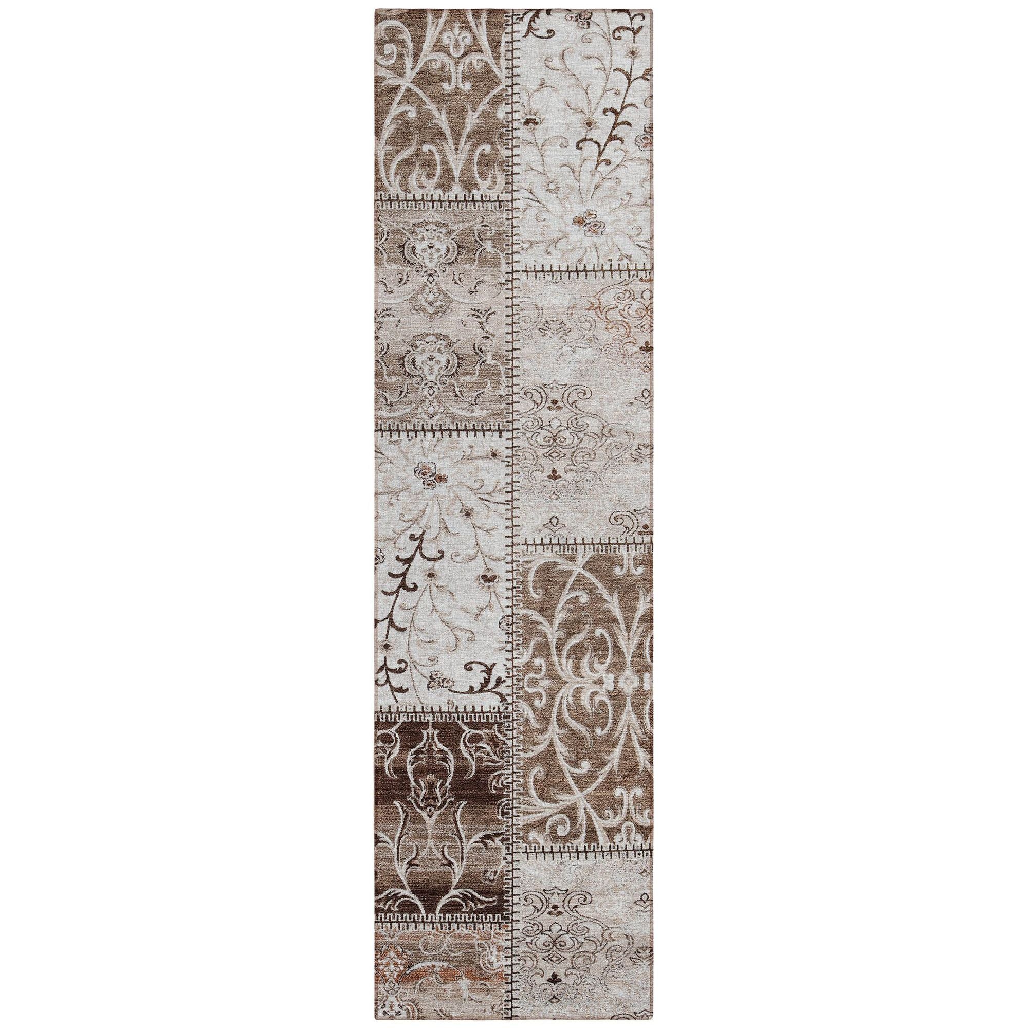 Machine Made ACN566 Beige Brown Rugs #color_beige brown