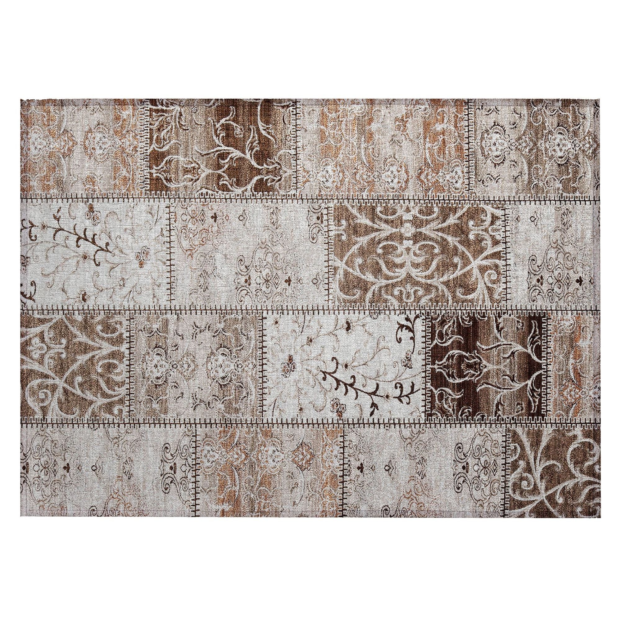 Machine Made ACN566 Beige Brown Rugs #color_beige brown