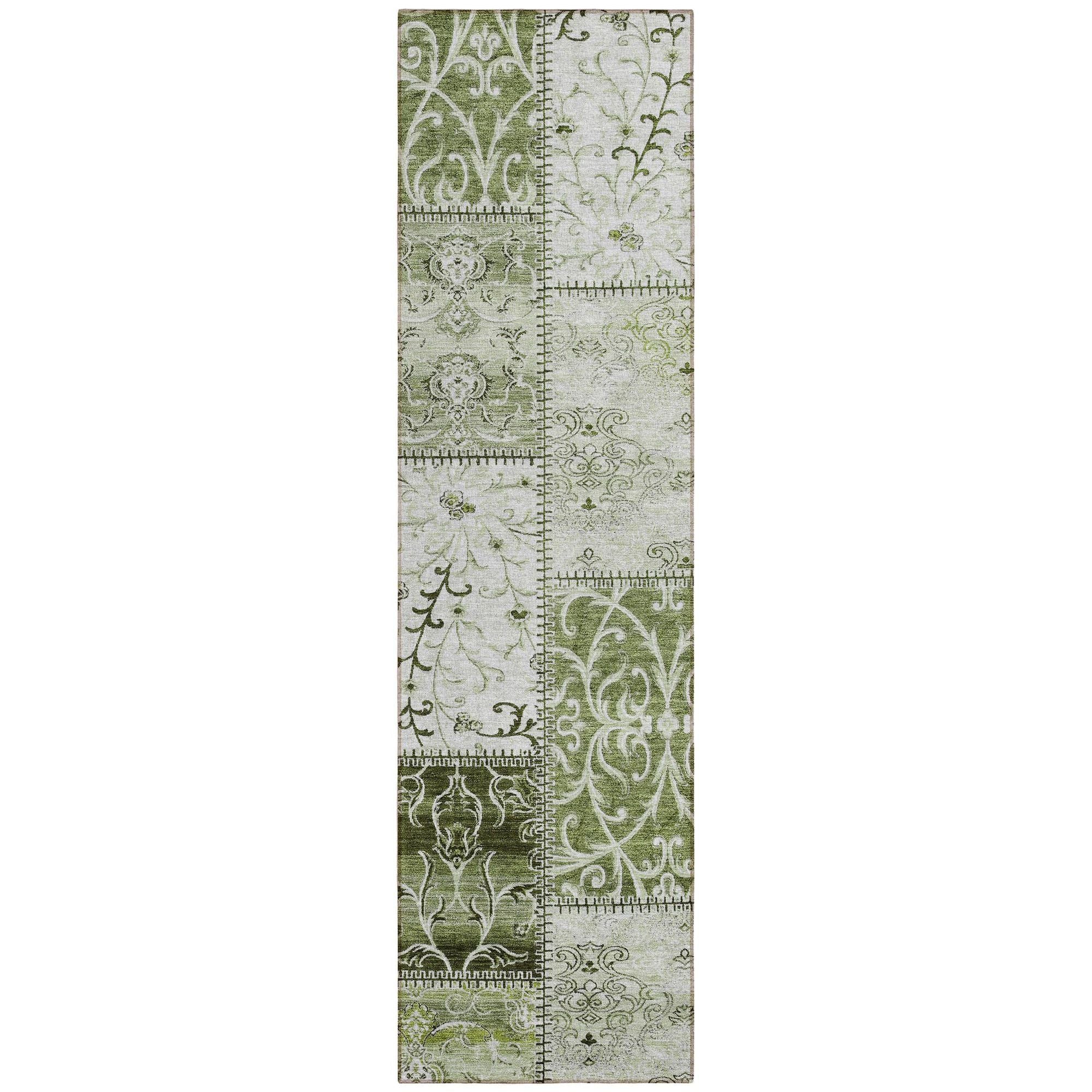 Machine Made ACN566 Green  Rugs #color_green 