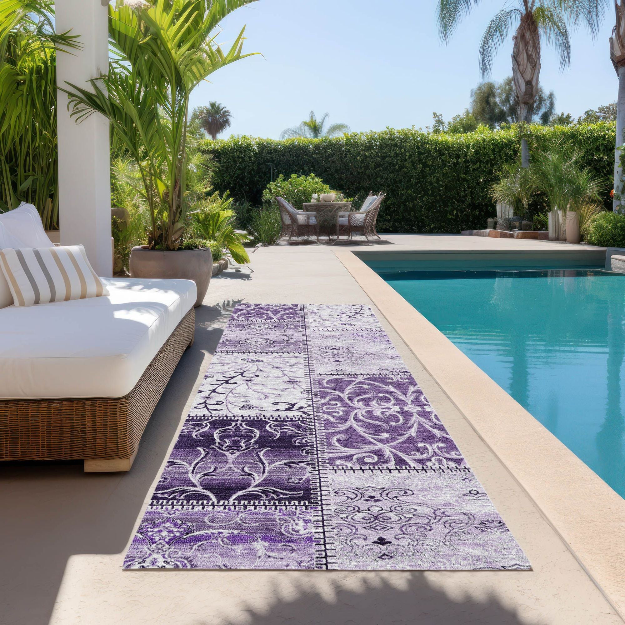 Machine Made ACN566 Purple  Rugs #color_purple 