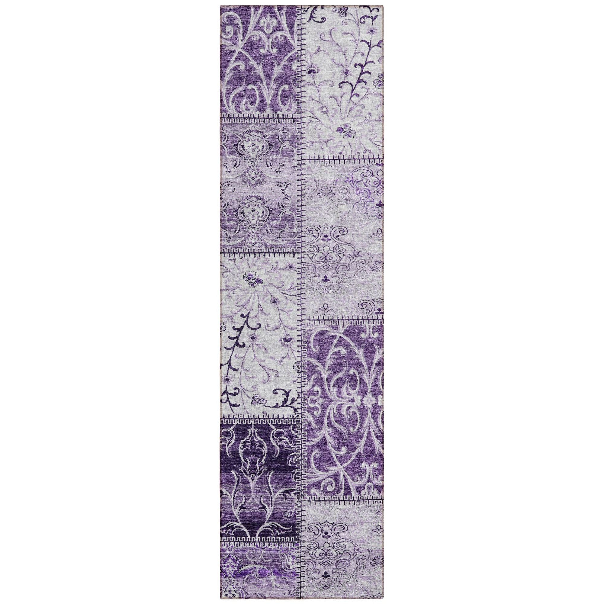 Machine Made ACN566 Purple  Rugs #color_purple 