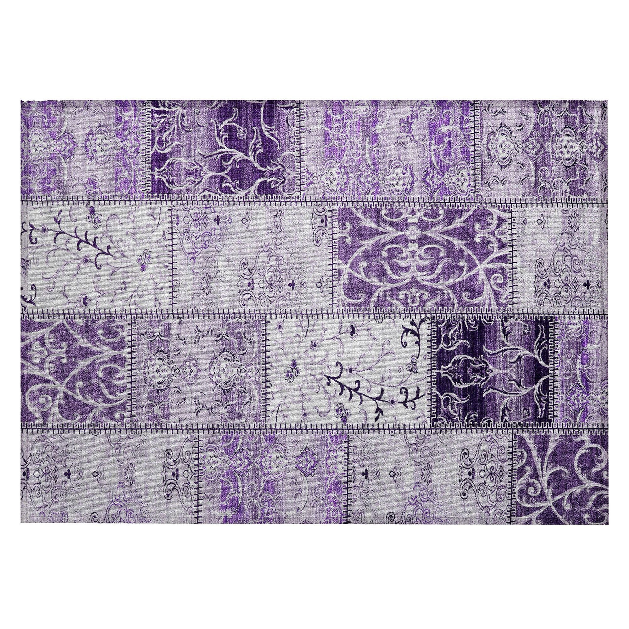 Machine Made ACN566 Purple  Rugs #color_purple 