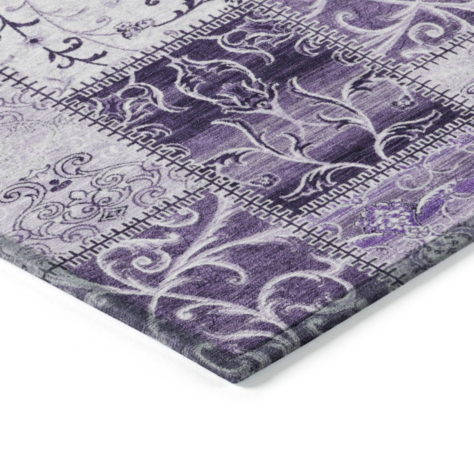 Machine Made ACN566 Purple  Rugs #color_purple 