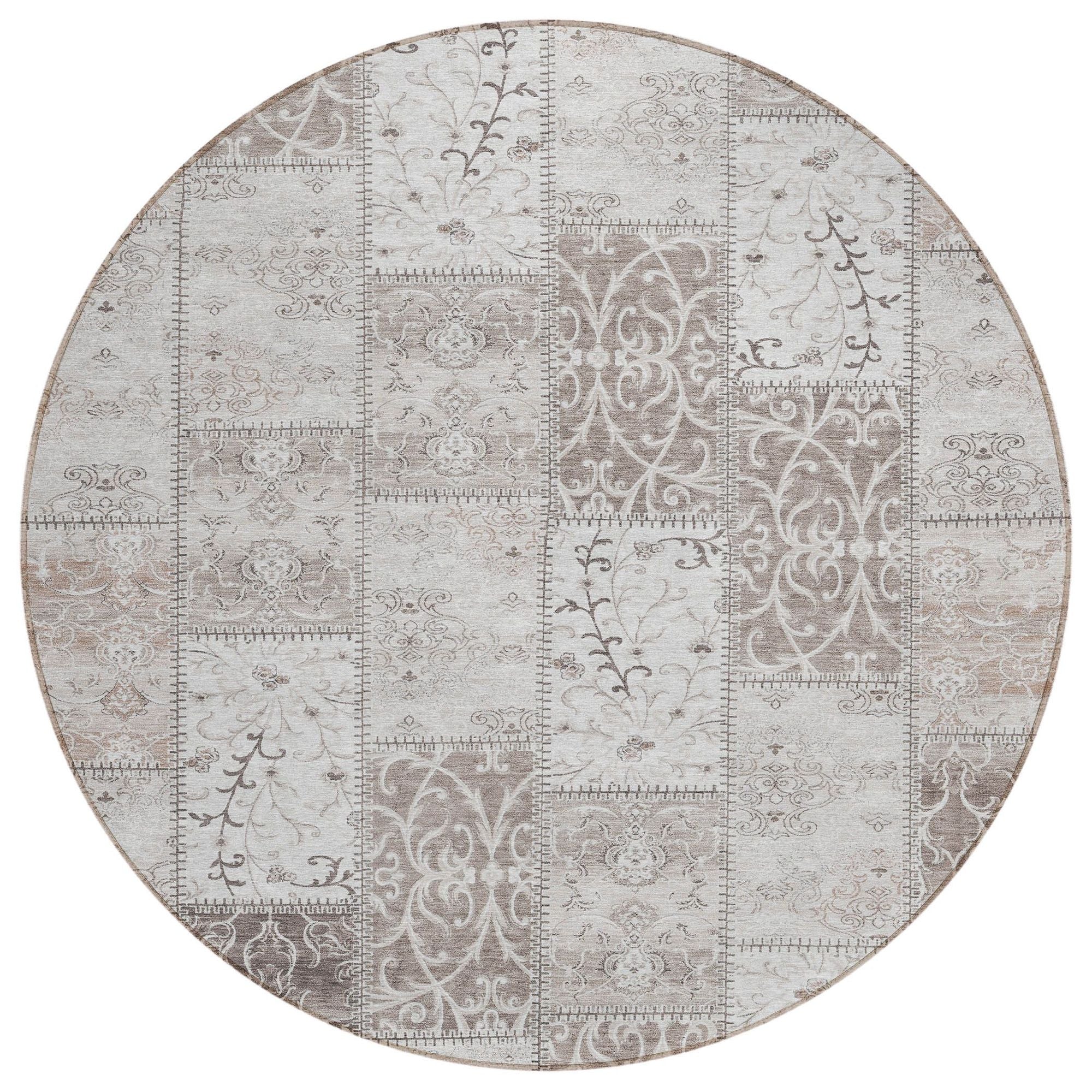 Machine Made ACN566 Taupe Brown Rugs #color_taupe brown