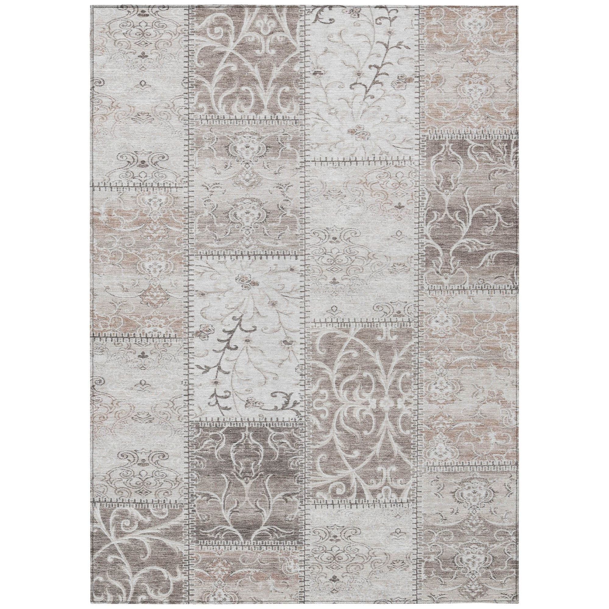 Machine Made ACN566 Taupe Brown Rugs #color_taupe brown