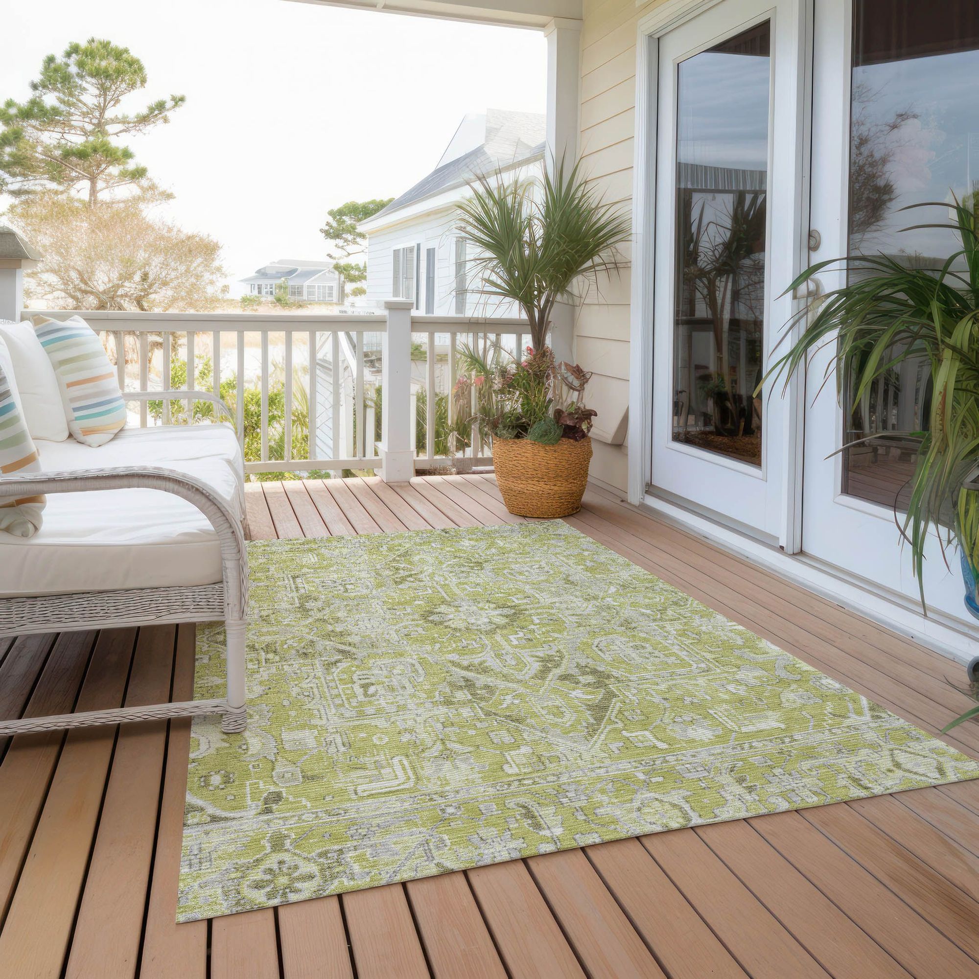 Machine Made ACN570 Aloe Green Rugs #color_aloe green