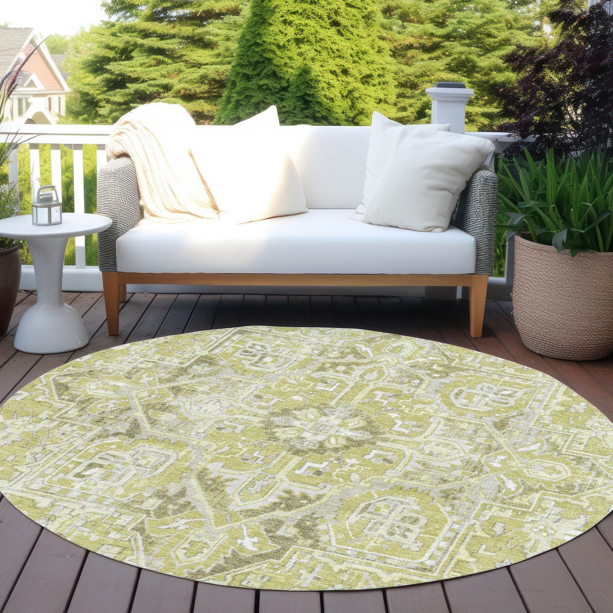 Machine Made ACN570 Aloe Green Rugs #color_aloe green