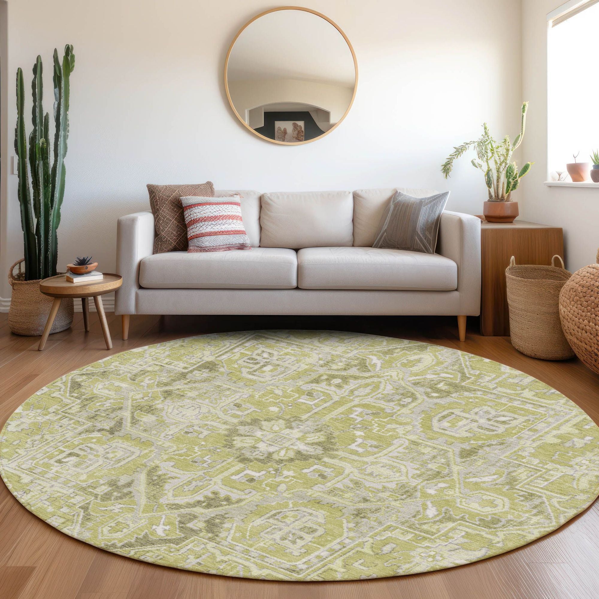 Machine Made ACN570 Aloe Green Rugs #color_aloe green