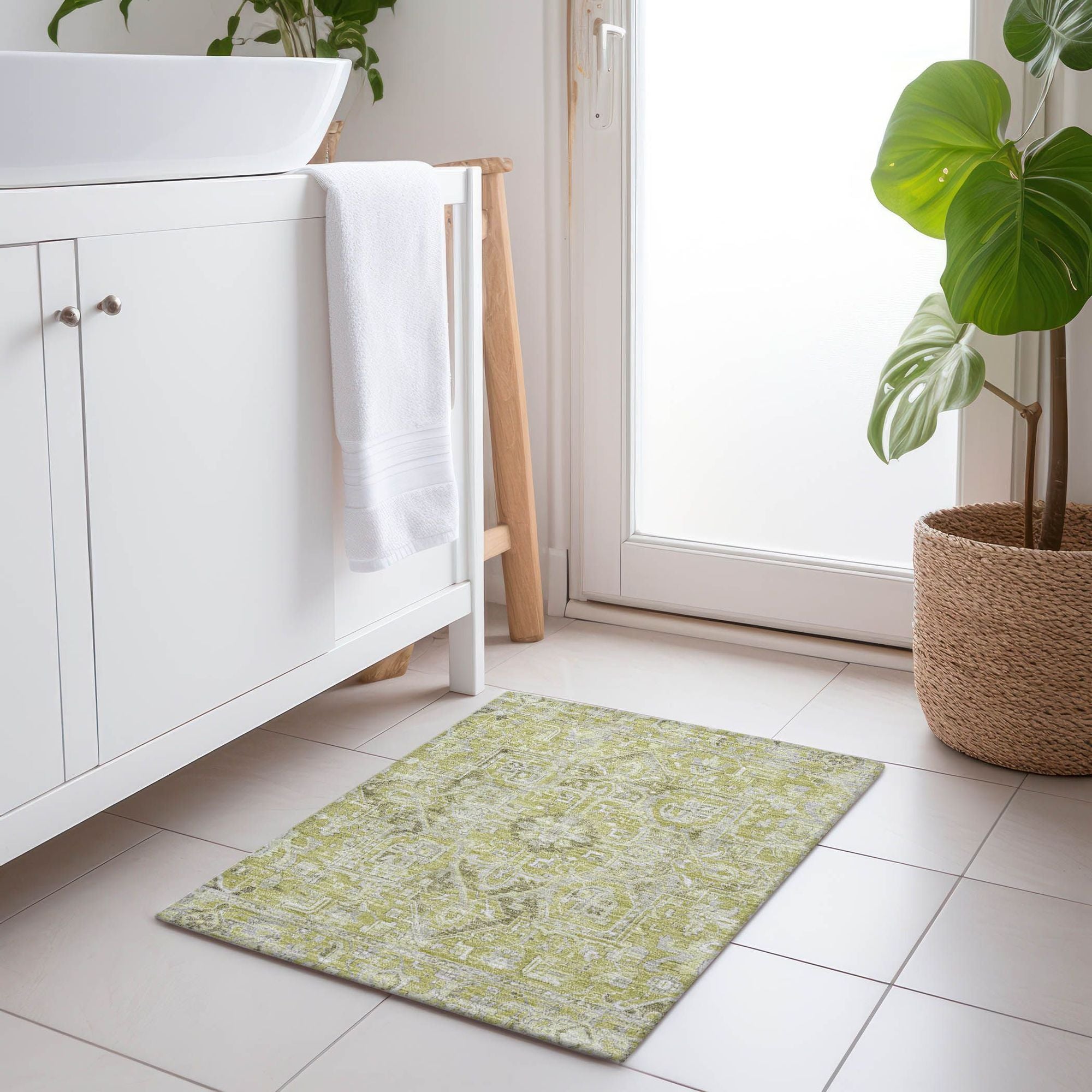 Machine Made ACN570 Aloe Green Rugs #color_aloe green