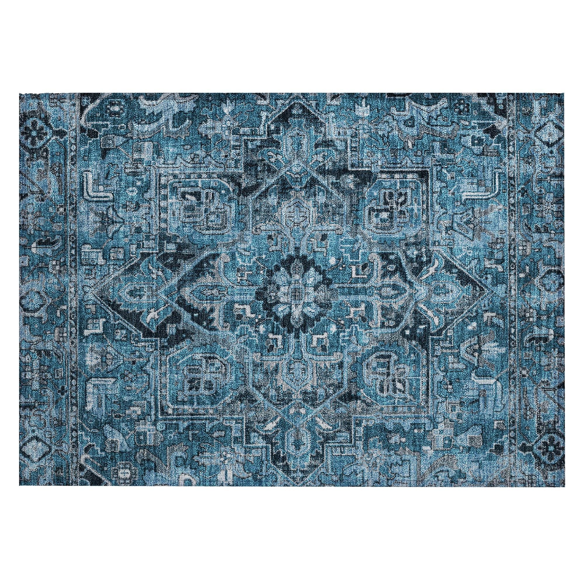 Machine Made ACN570 Blue  Rugs #color_blue 