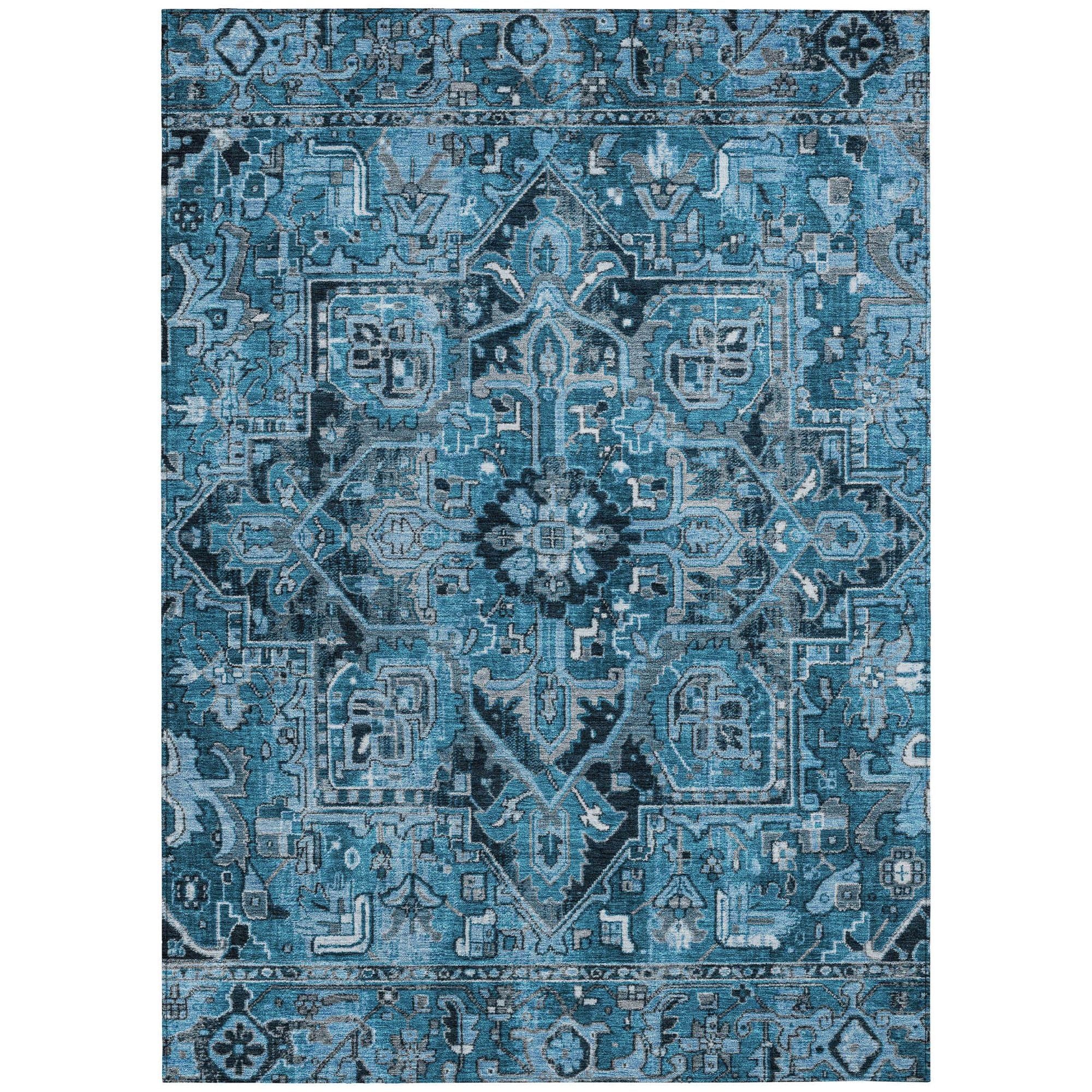 Machine Made ACN570 Blue  Rugs #color_blue 