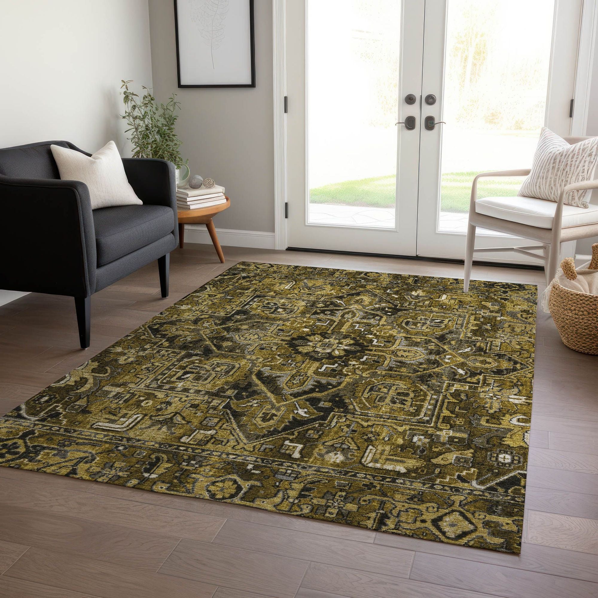 Machine Made ACN570 Brown  Rugs #color_brown 