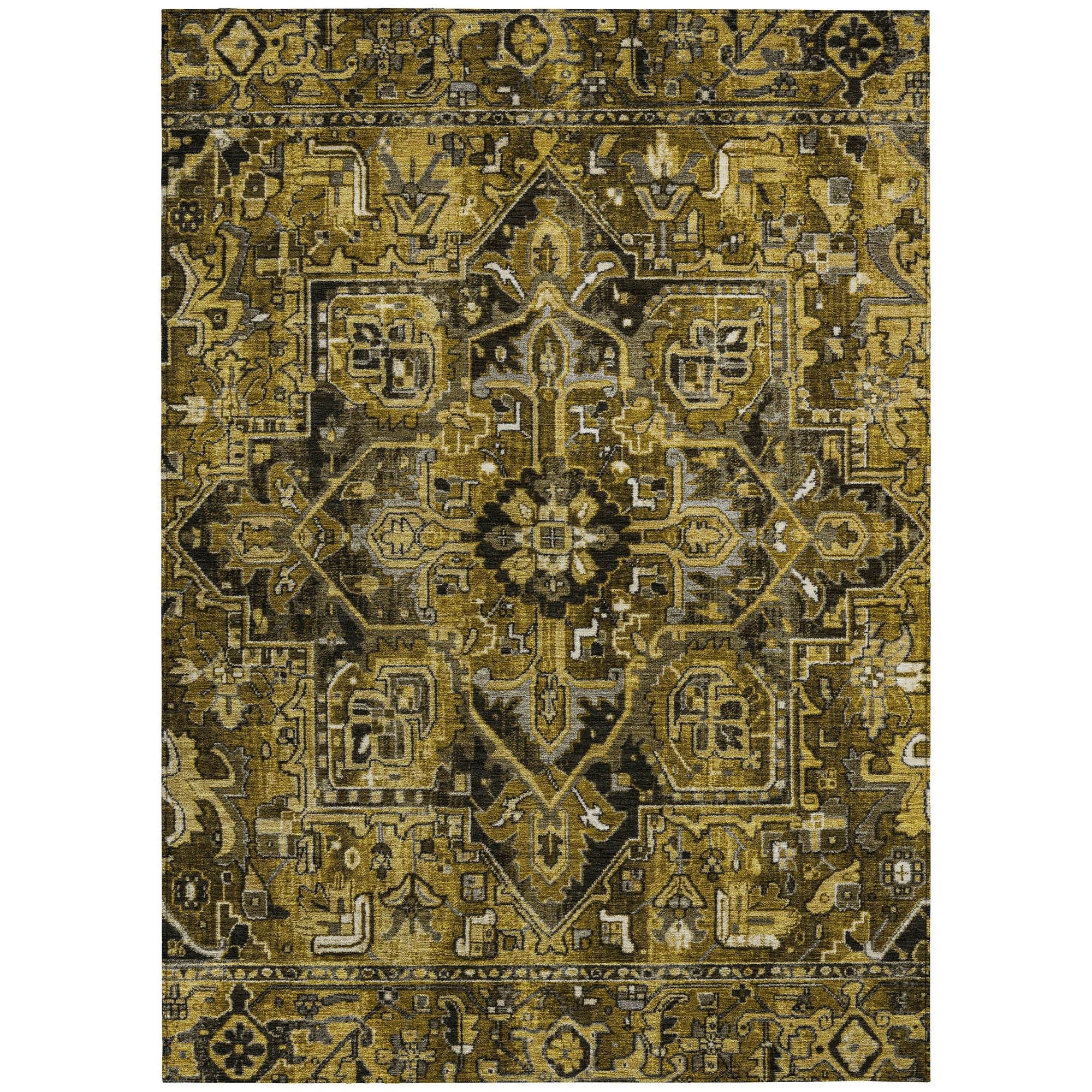 Machine Made ACN570 Brown  Rugs #color_brown 