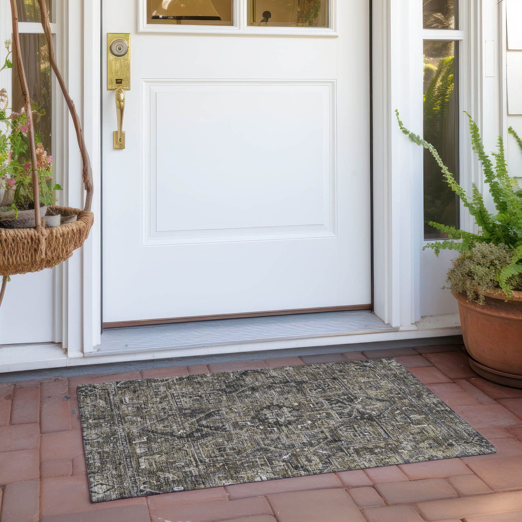 Machine Made ACN570 Taupe Brown Rugs #color_taupe brown