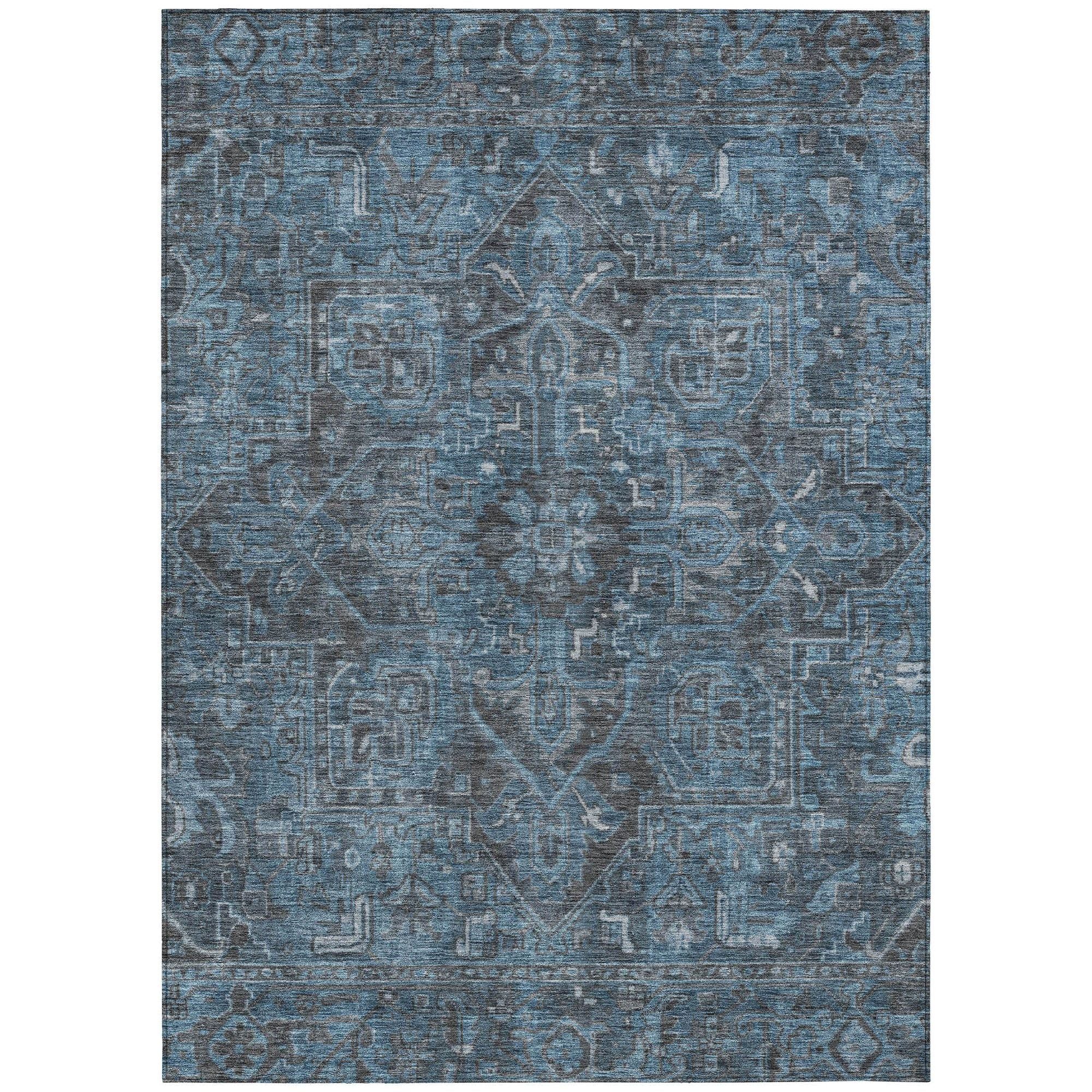 Machine Made ACN571 Navy Blue Rugs #color_navy blue