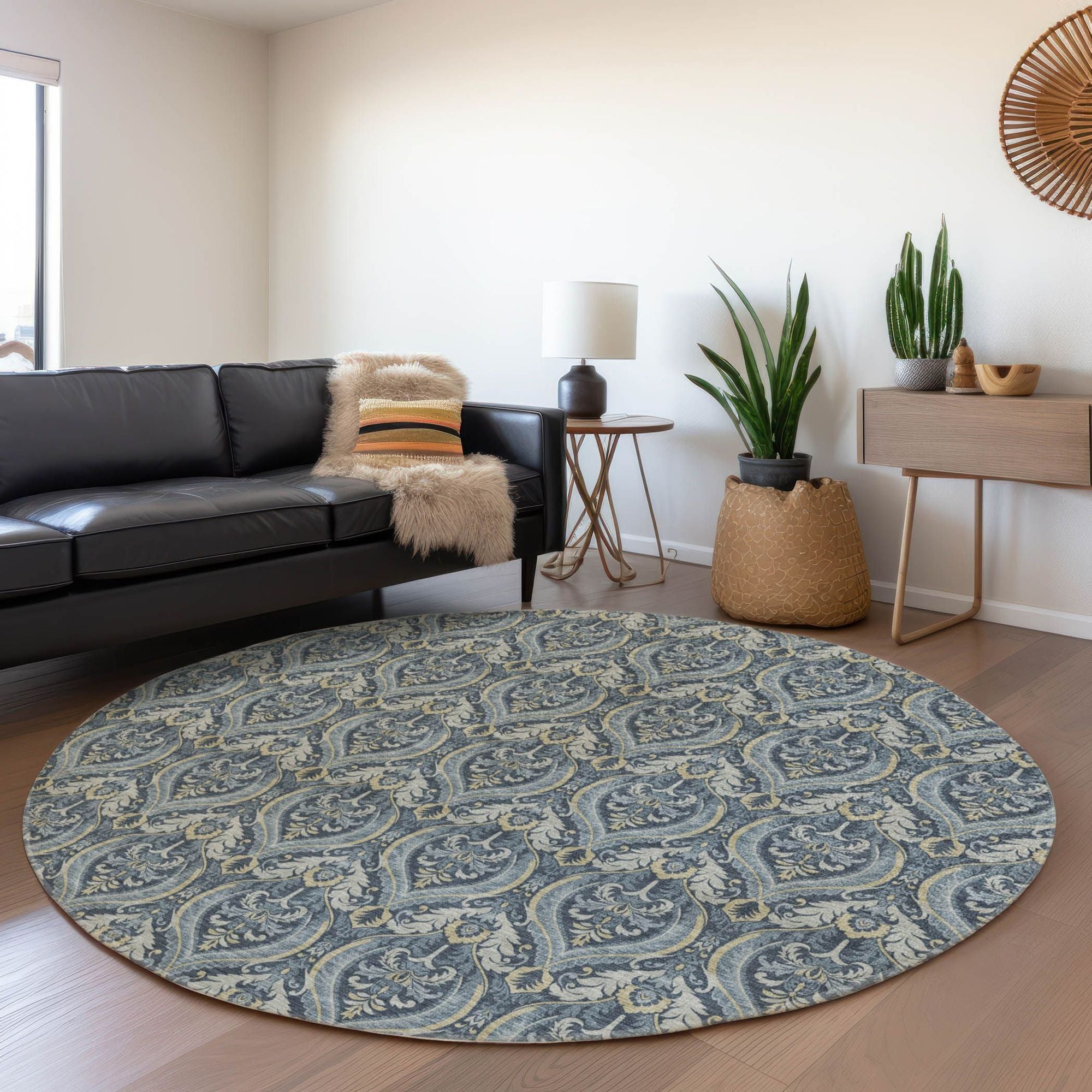 Machine Made ACN572 Blue  Rugs #color_blue 