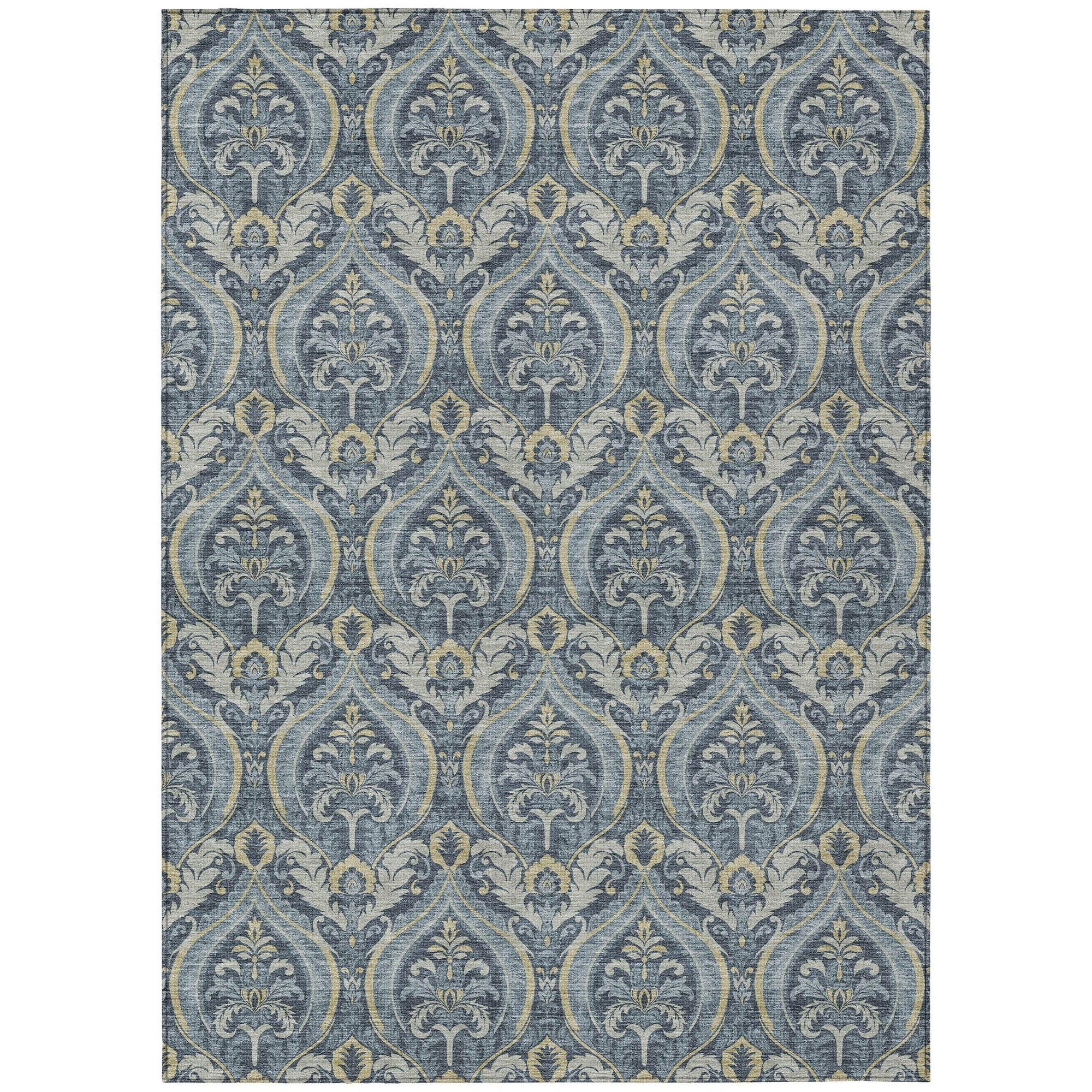 Machine Made ACN572 Blue  Rugs #color_blue 