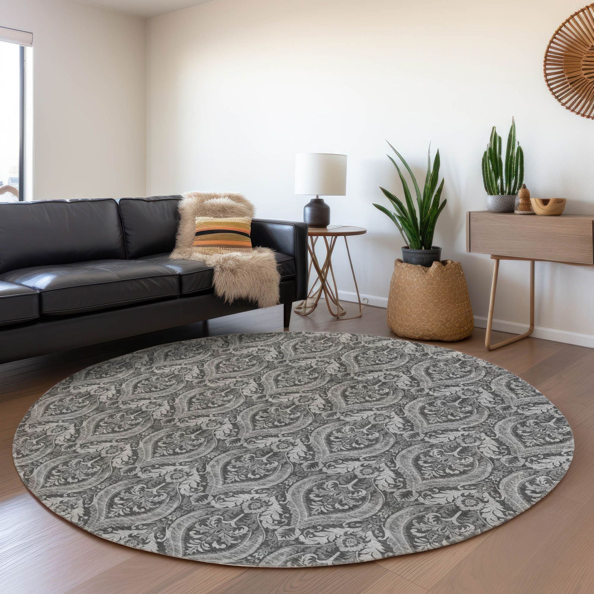 Machine Made ACN572 Gray  Rugs #color_gray 