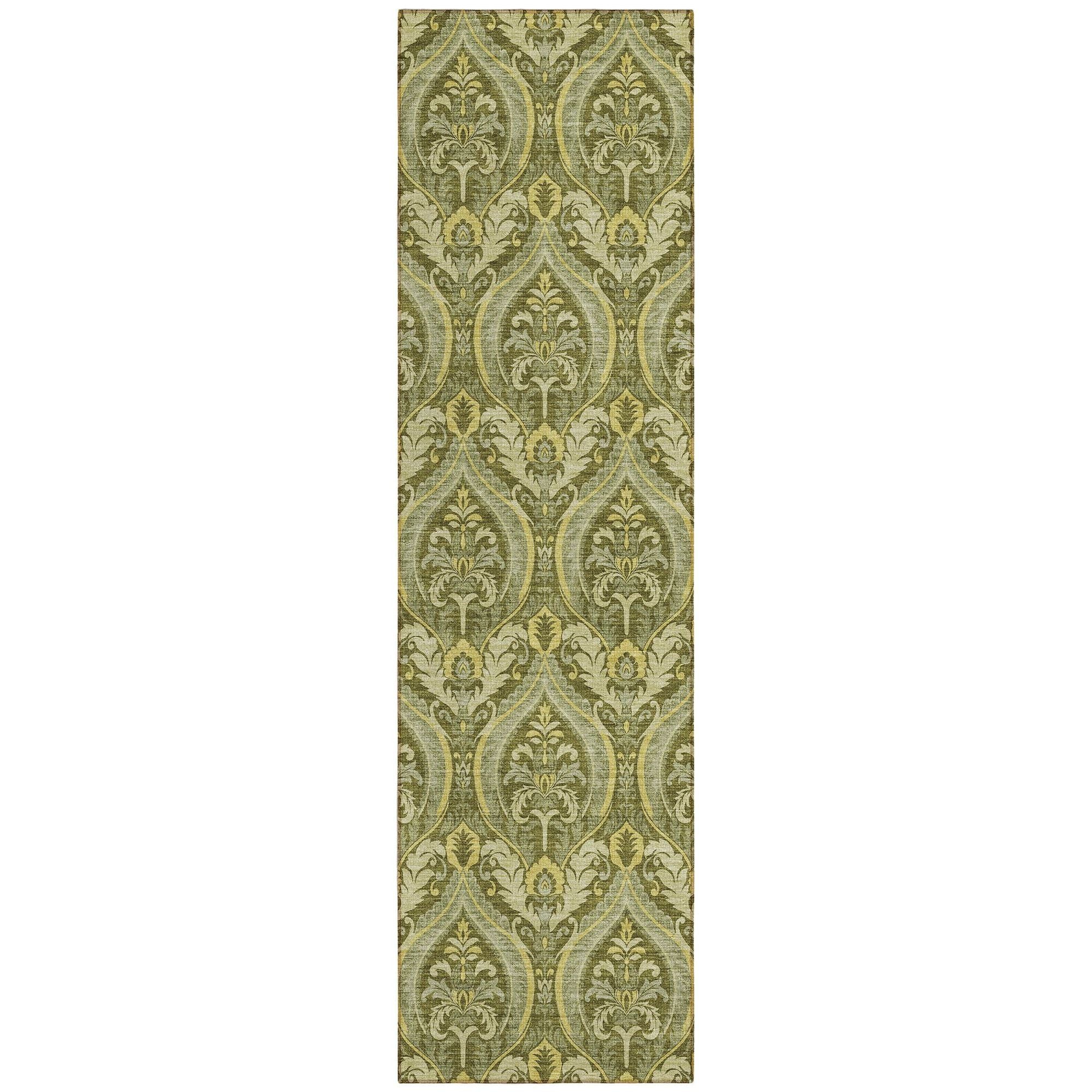 Machine Made ACN572 Green  Rugs #color_green 