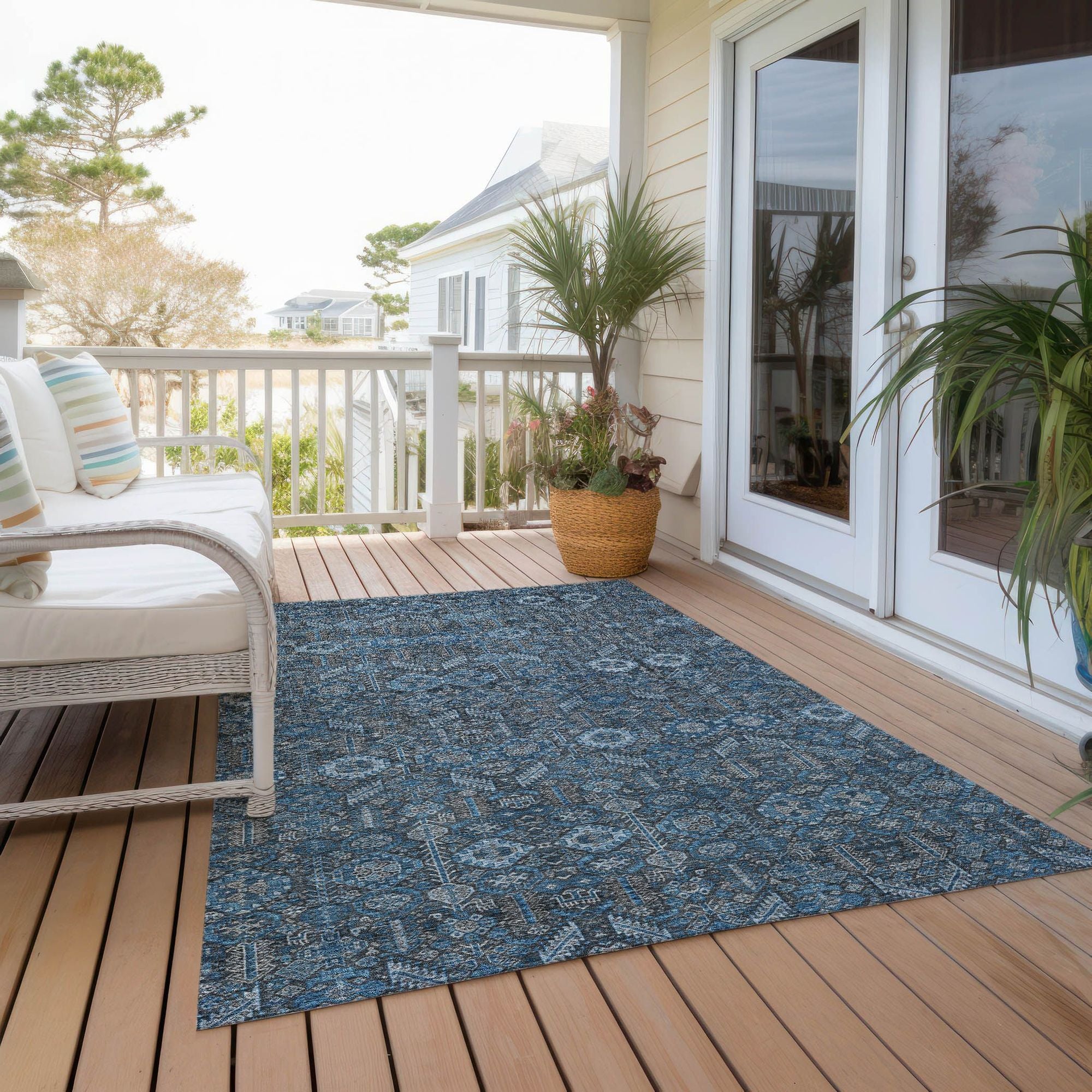 Machine Made ACN574 Blue  Rugs #color_blue 