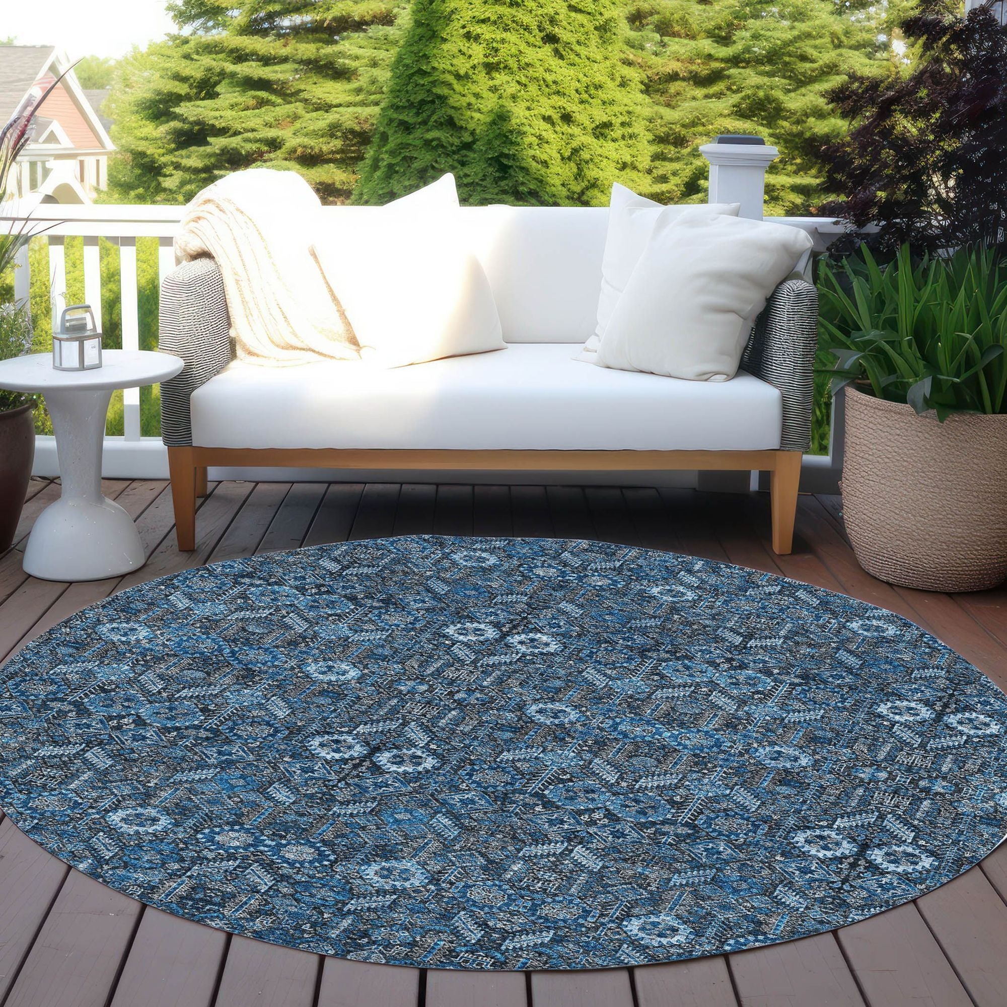 Machine Made ACN574 Blue  Rugs #color_blue 