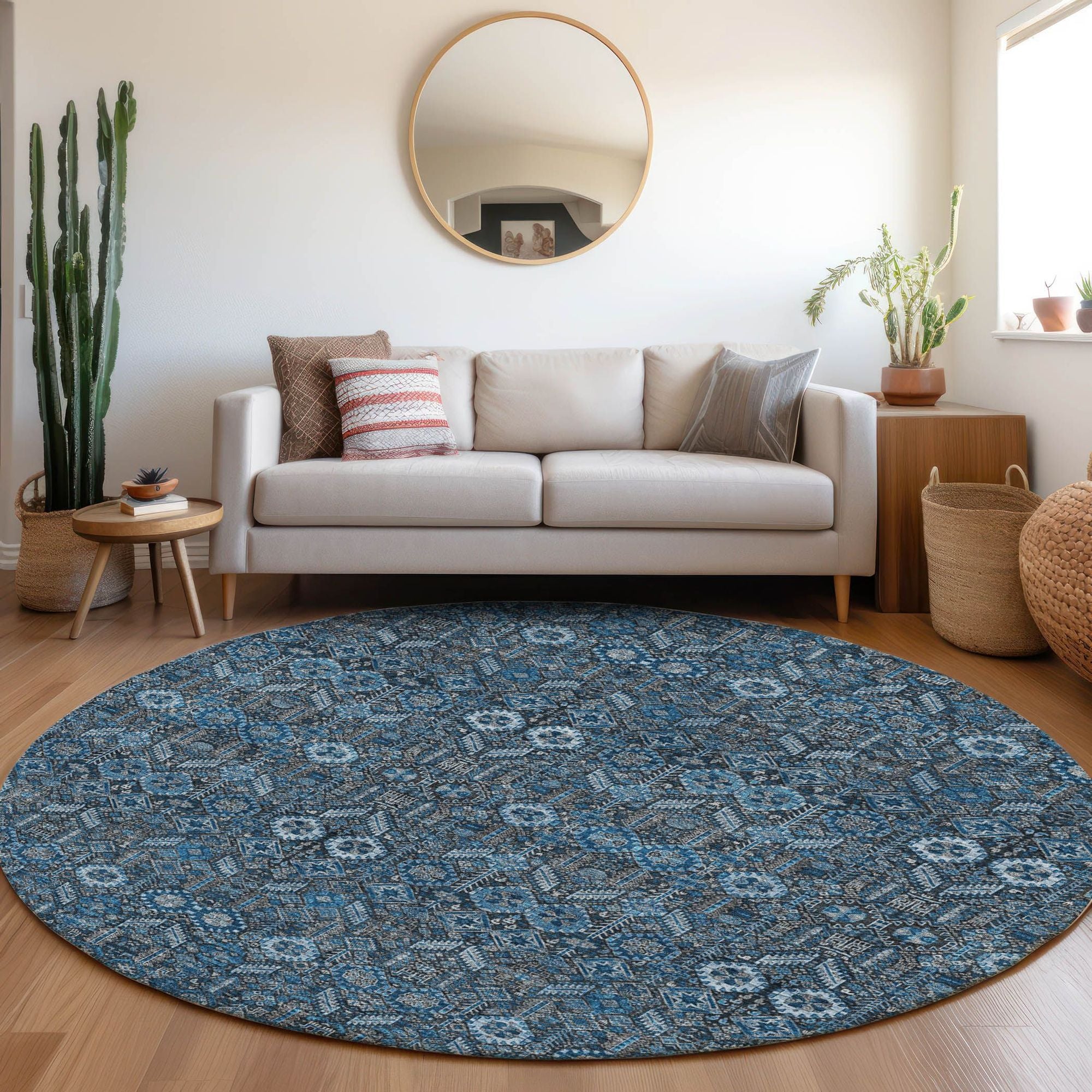 Machine Made ACN574 Blue  Rugs #color_blue 