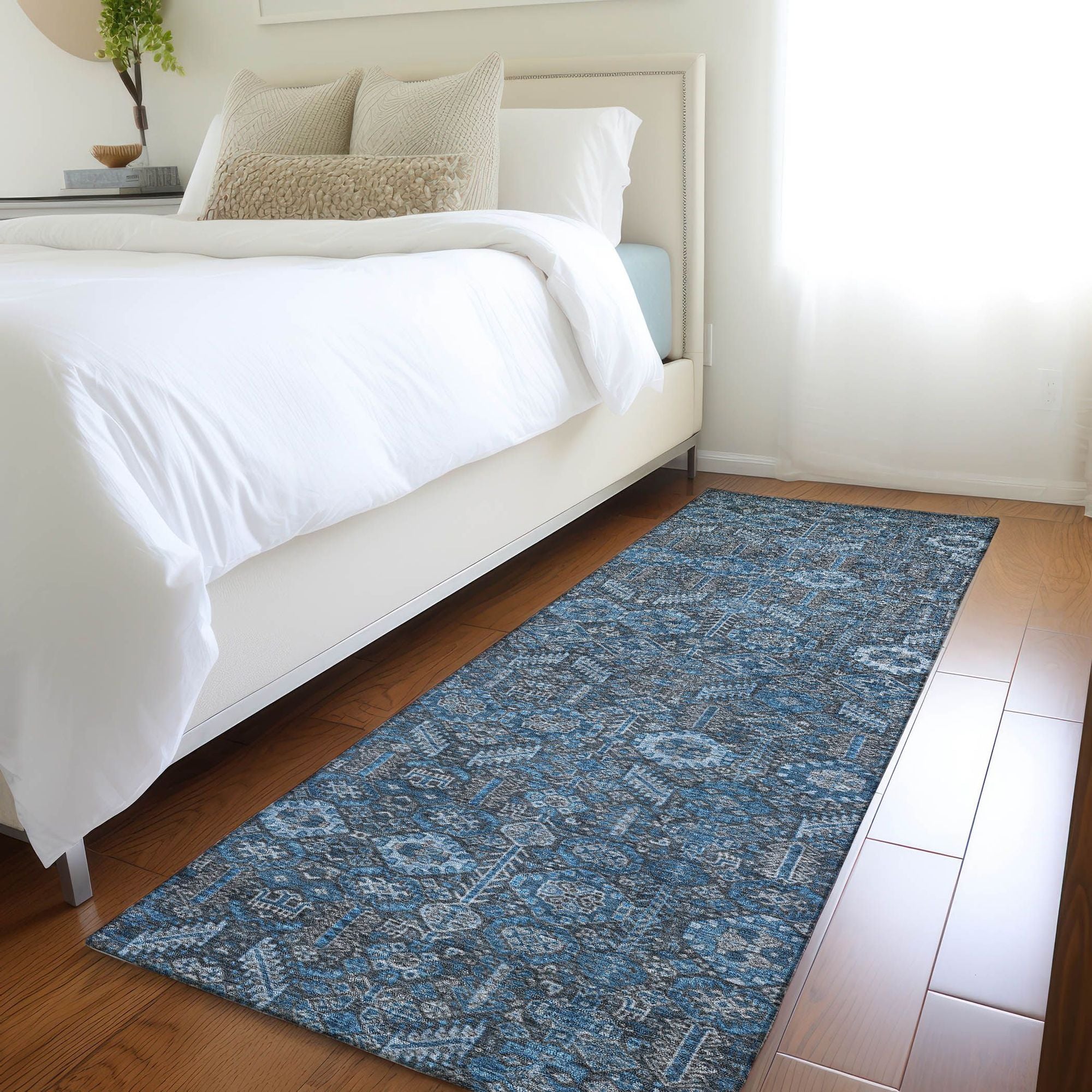 Machine Made ACN574 Blue  Rugs #color_blue 