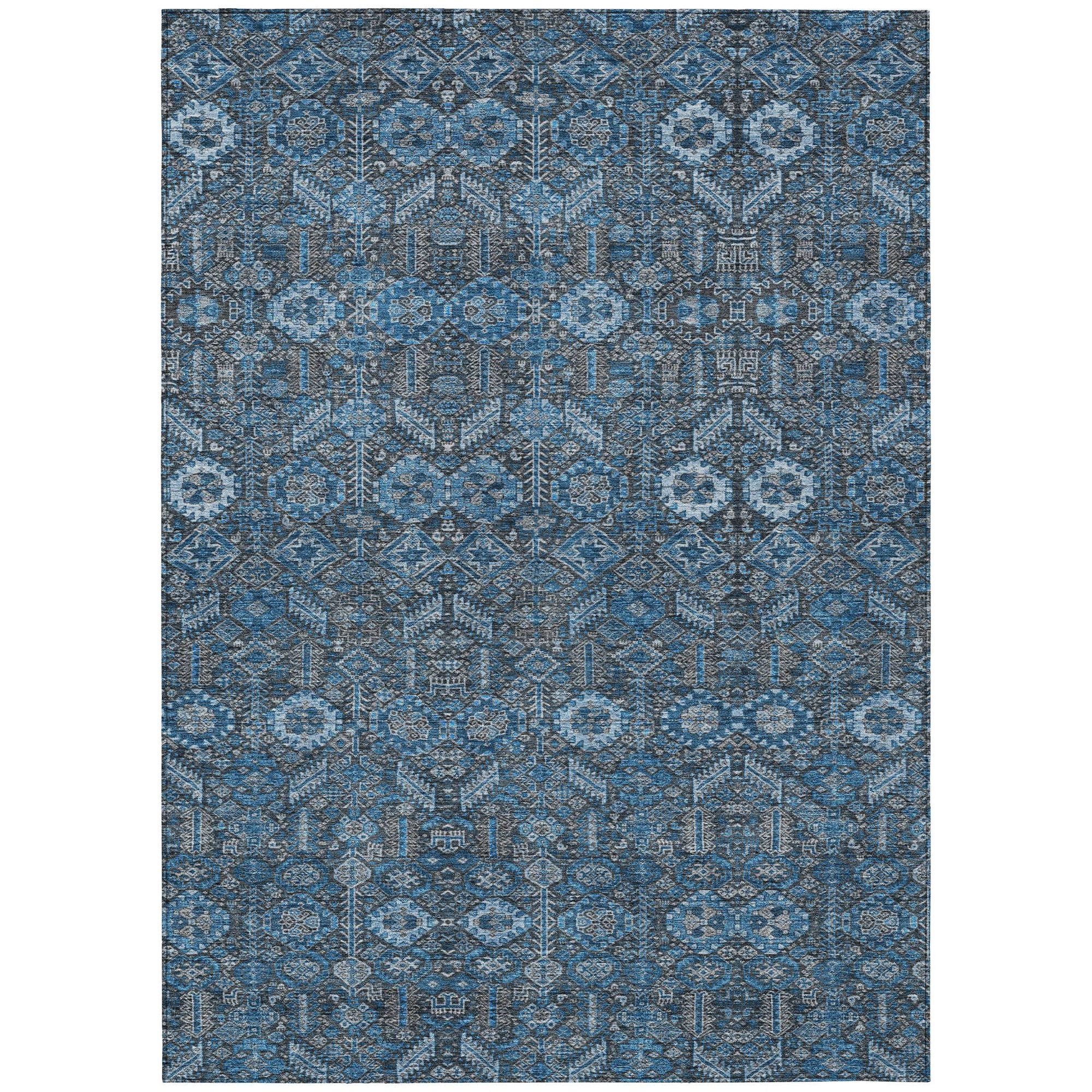 Machine Made ACN574 Blue  Rugs #color_blue 