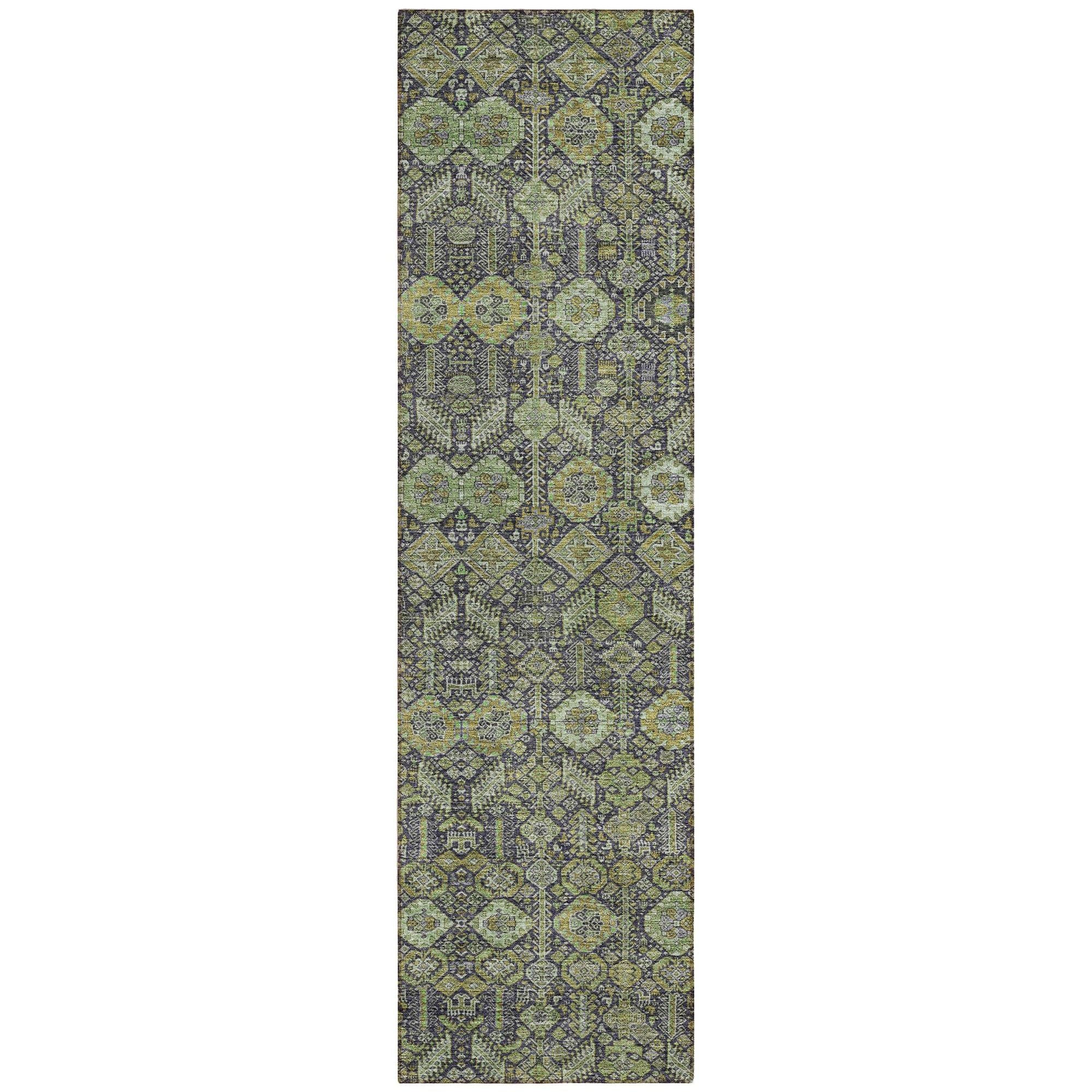 Machine Made ACN574 Green  Rugs #color_green 