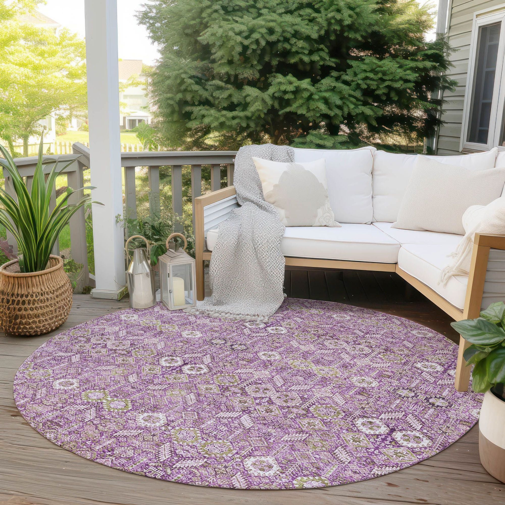 Machine Made ACN574 Lavender Purple Rugs #color_lavender purple