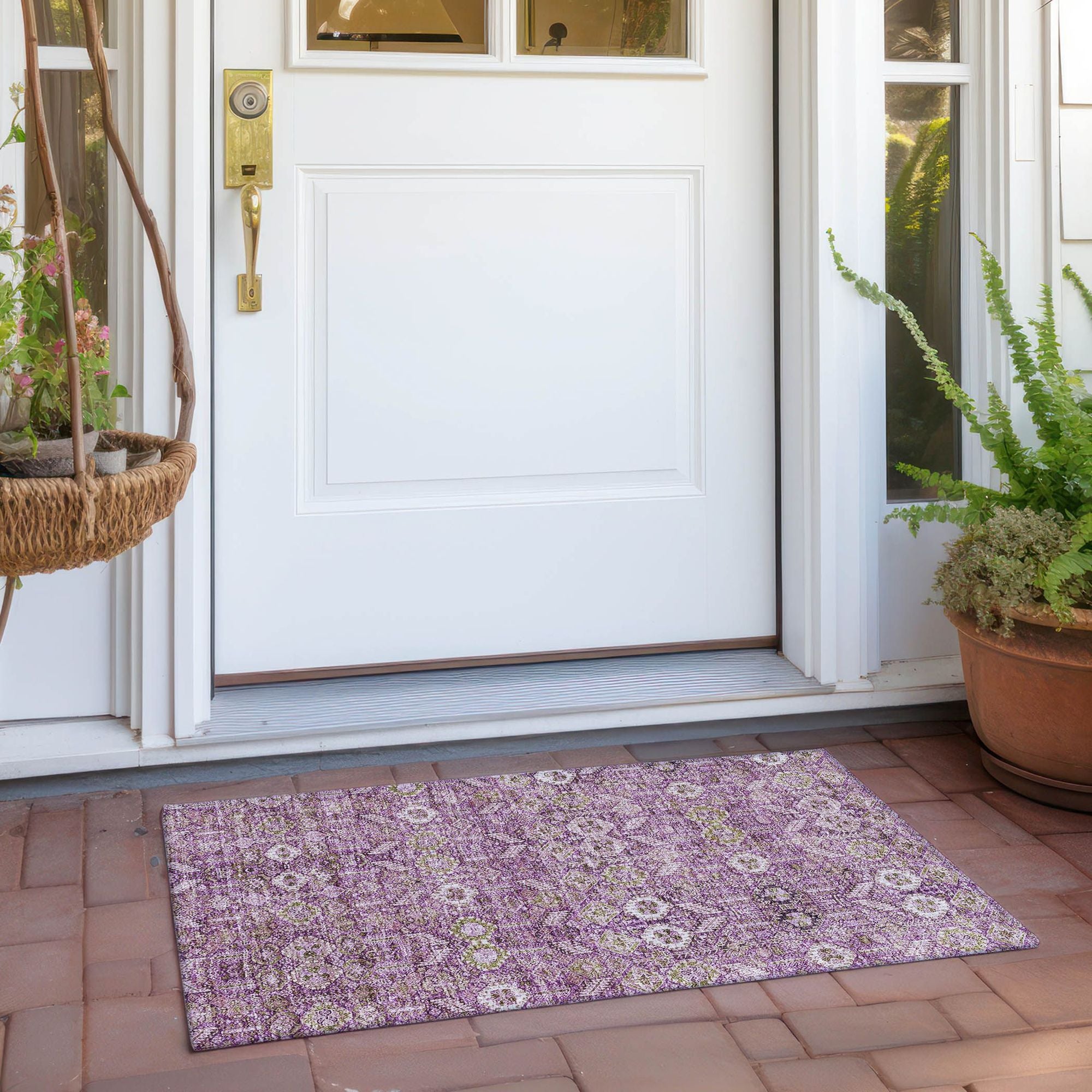 Machine Made ACN574 Lavender Purple Rugs #color_lavender purple