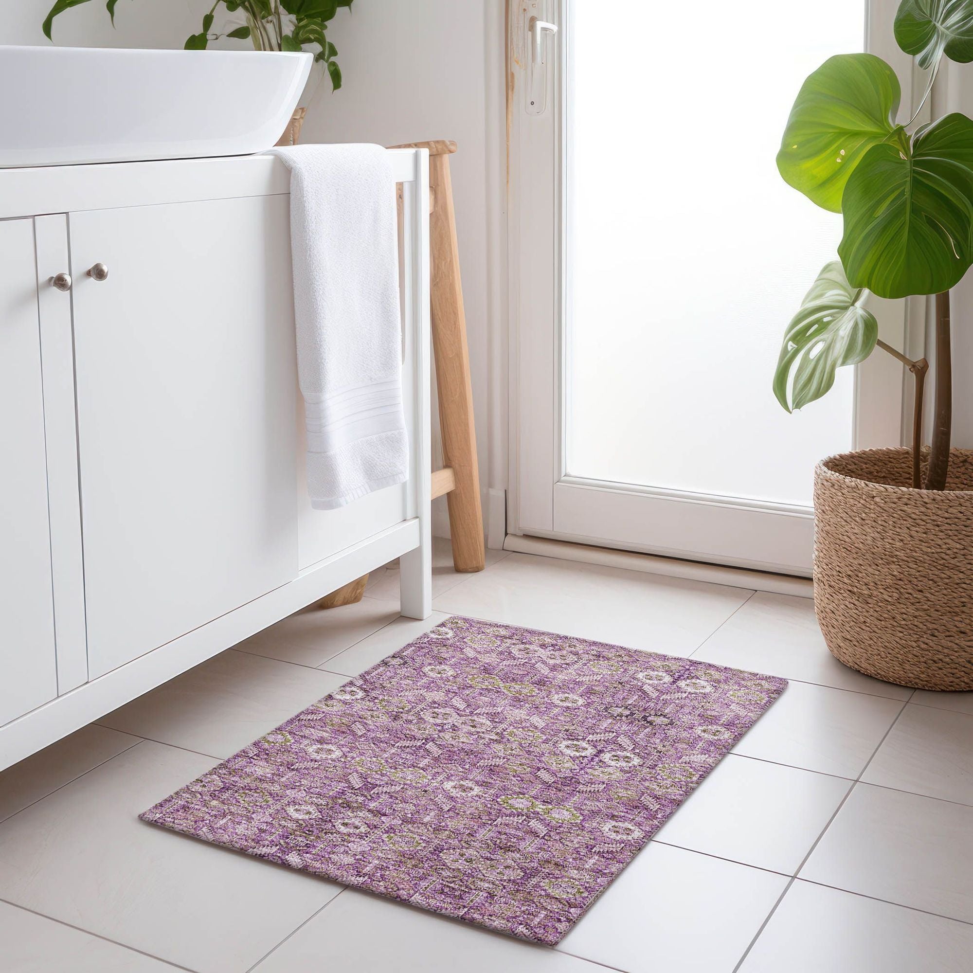 Machine Made ACN574 Lavender Purple Rugs #color_lavender purple