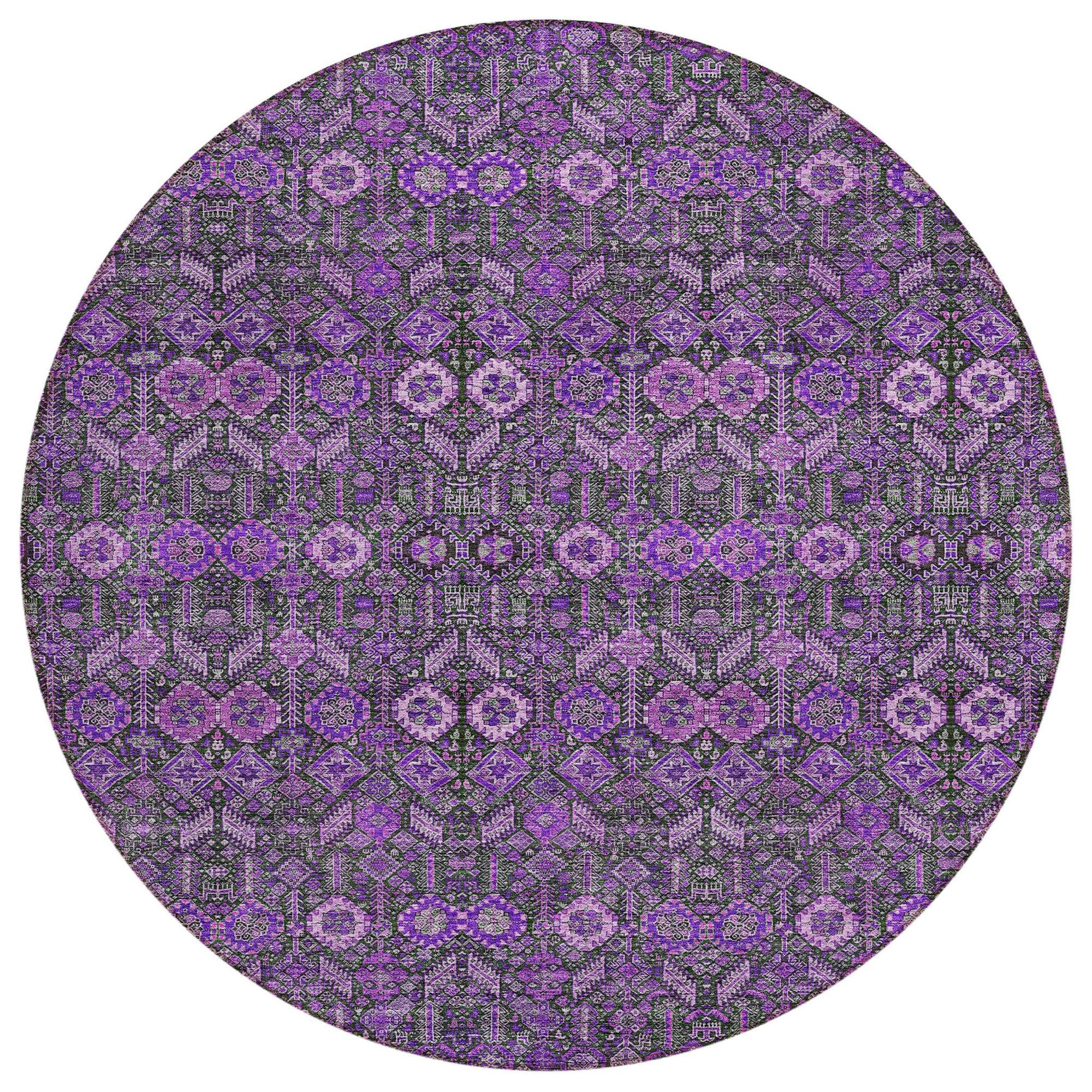 Machine Made ACN574 Purple  Rugs #color_purple 