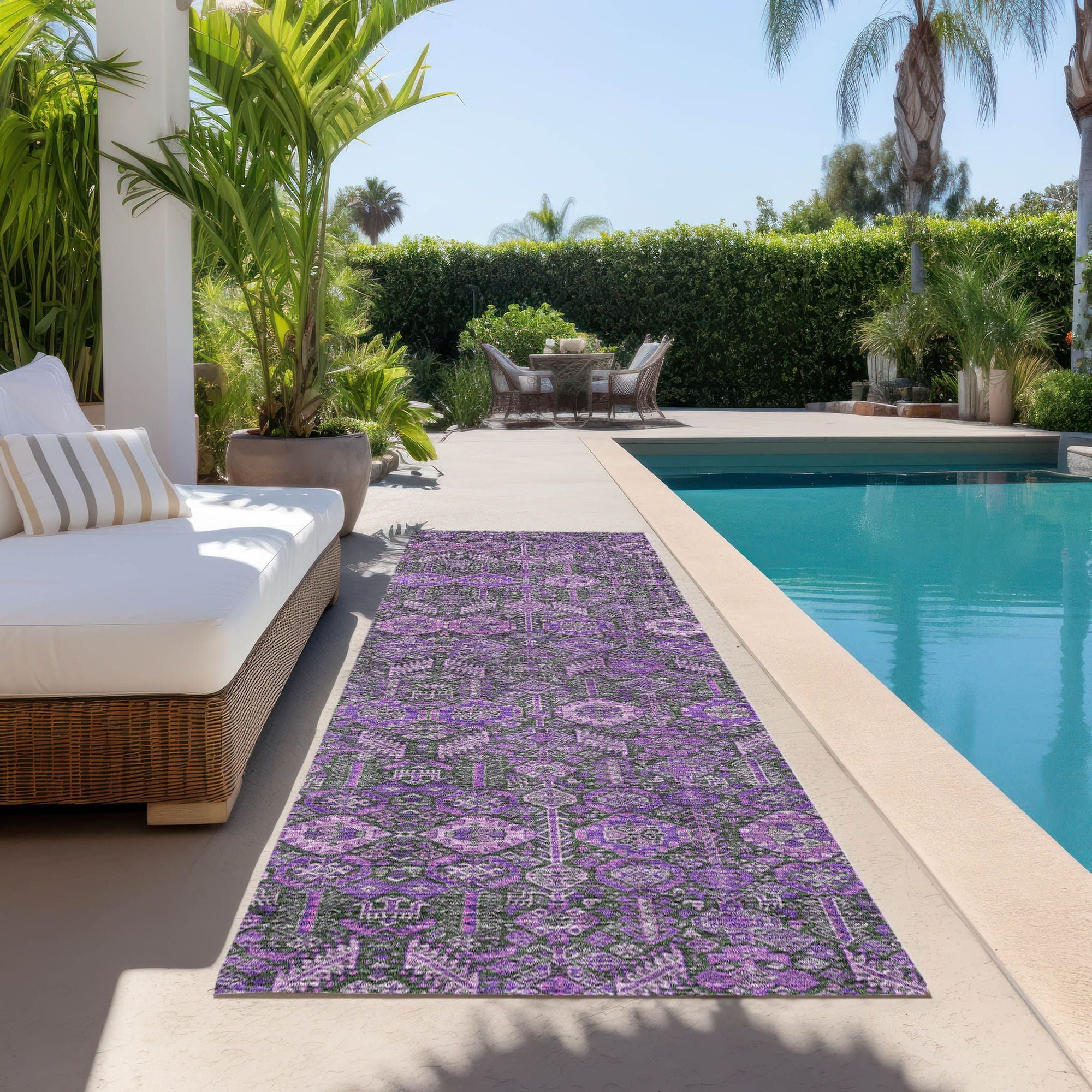 Machine Made ACN574 Purple  Rugs #color_purple 