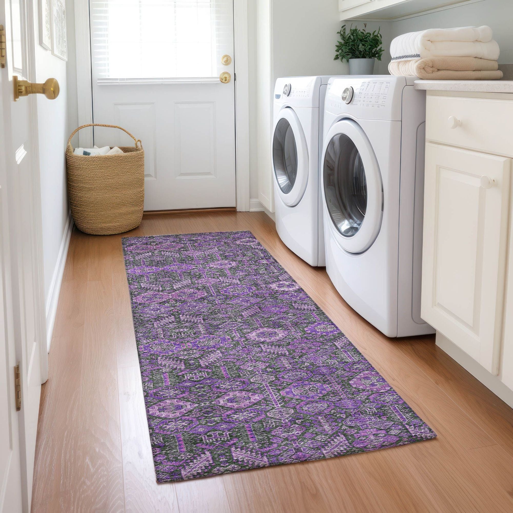 Machine Made ACN574 Purple  Rugs #color_purple 