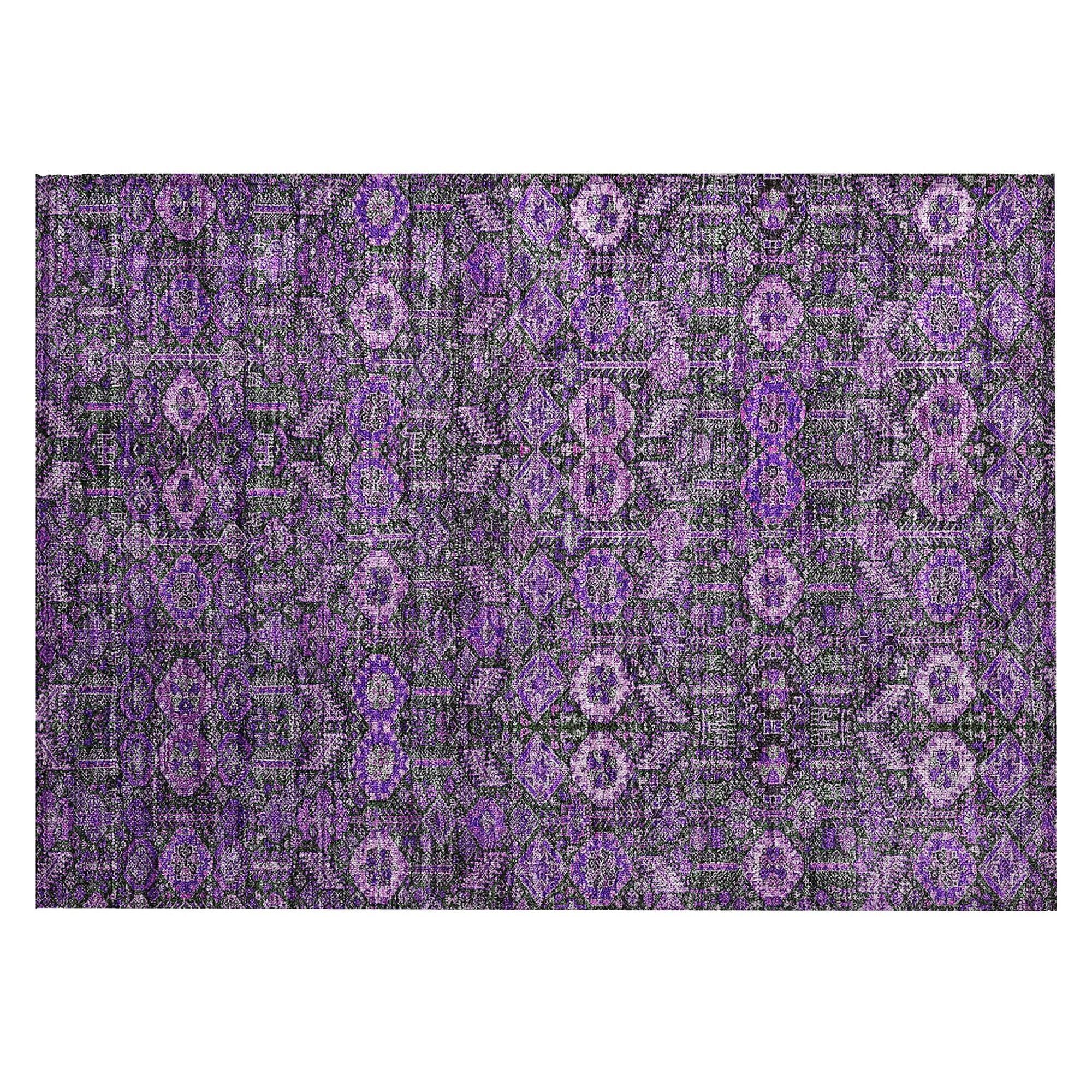 Machine Made ACN574 Purple  Rugs #color_purple 