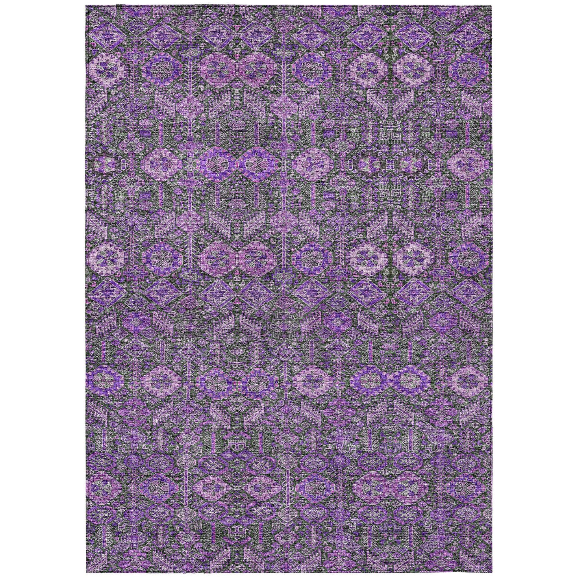 Machine Made ACN574 Purple  Rugs #color_purple 