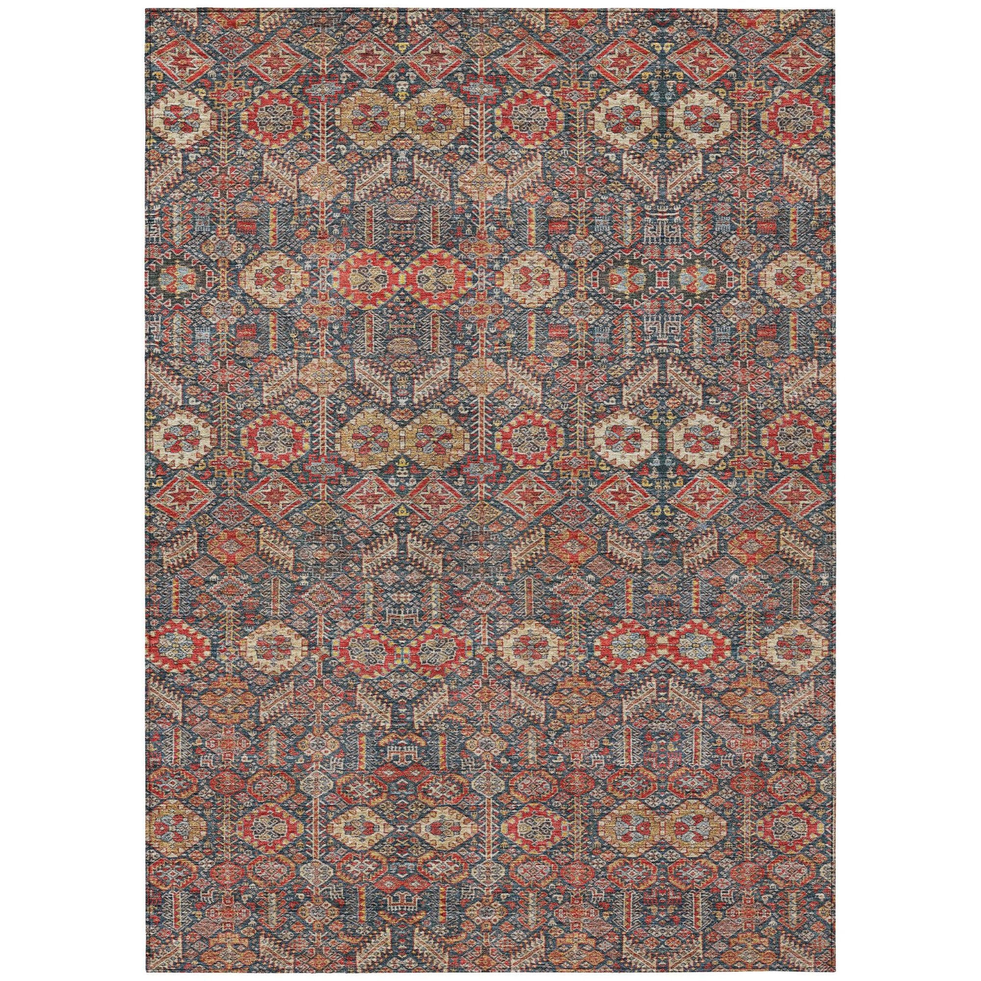 Machine Made ACN574 Red  Rugs #color_red 