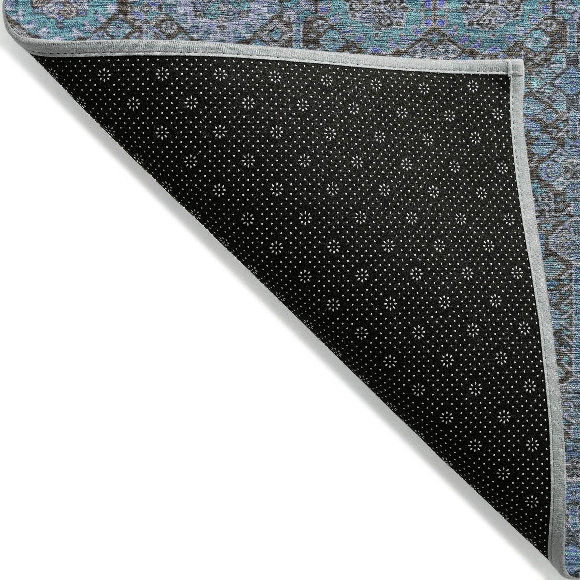 Machine Made ACN574 Teal  Rugs #color_teal 