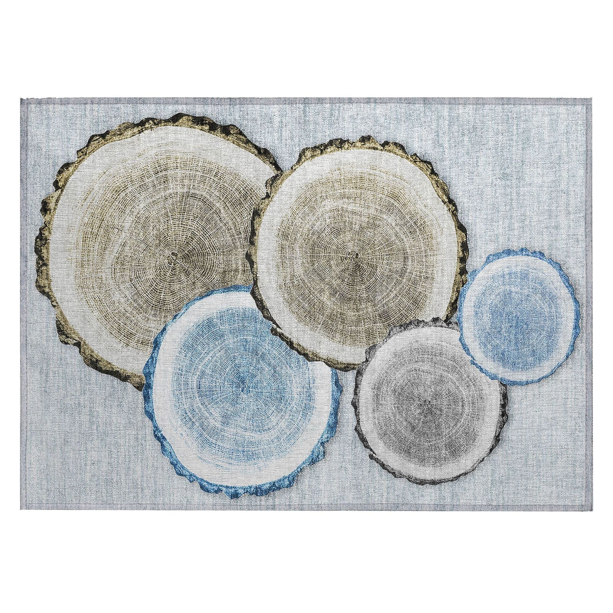 Machine Made ACN575 Blue  Rugs #color_blue 