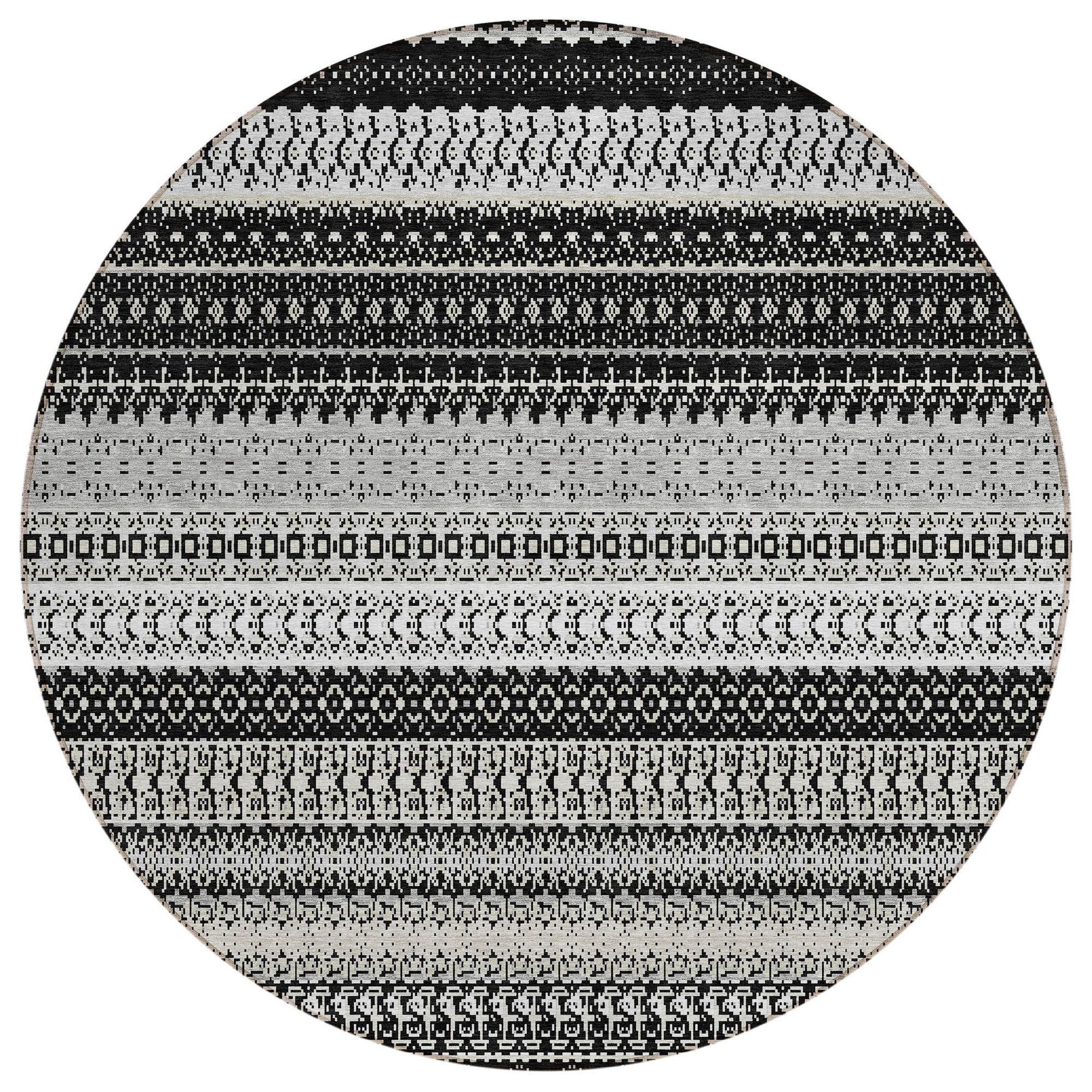 Machine Made ACN576 Black  Rugs #color_black 