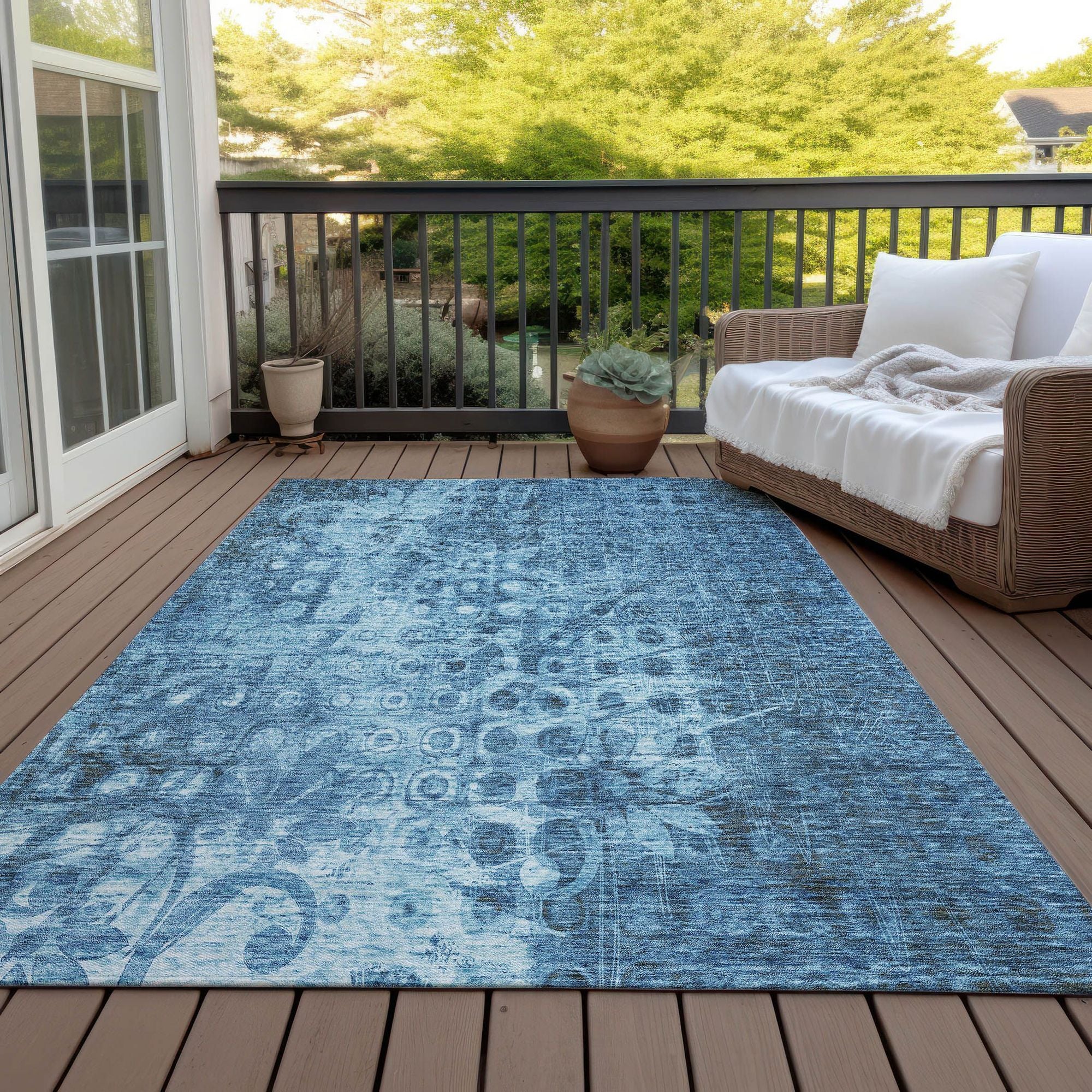 Machine Made ACN577 Blue  Rugs #color_blue 