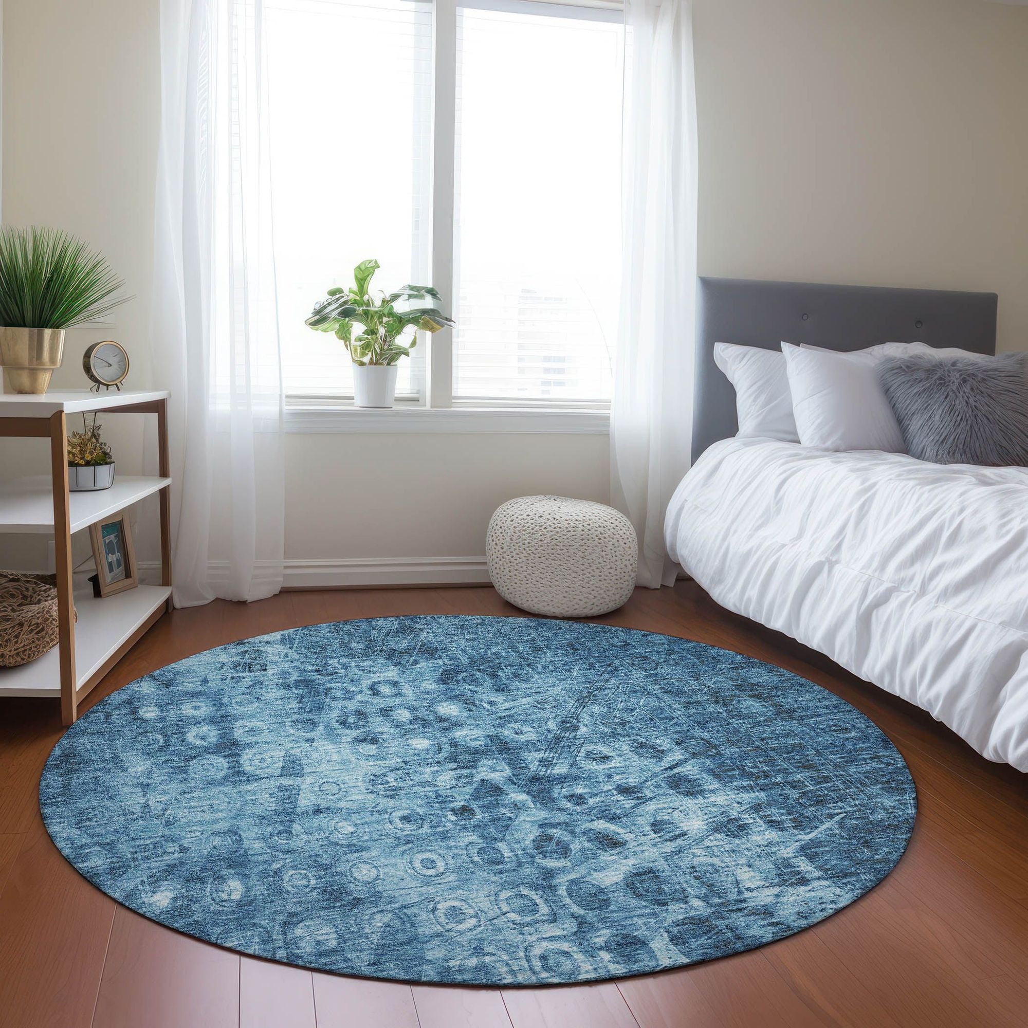 Machine Made ACN577 Blue  Rugs #color_blue 