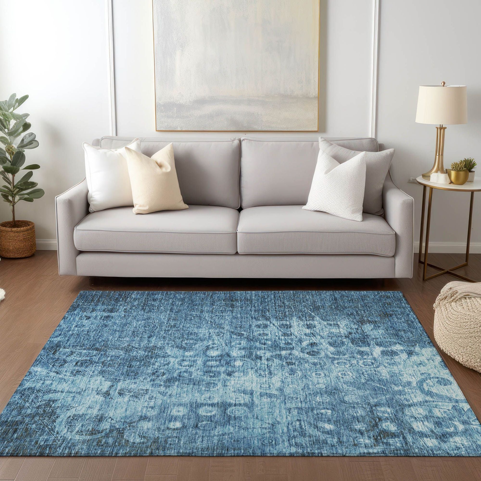 Machine Made ACN577 Blue  Rugs #color_blue 